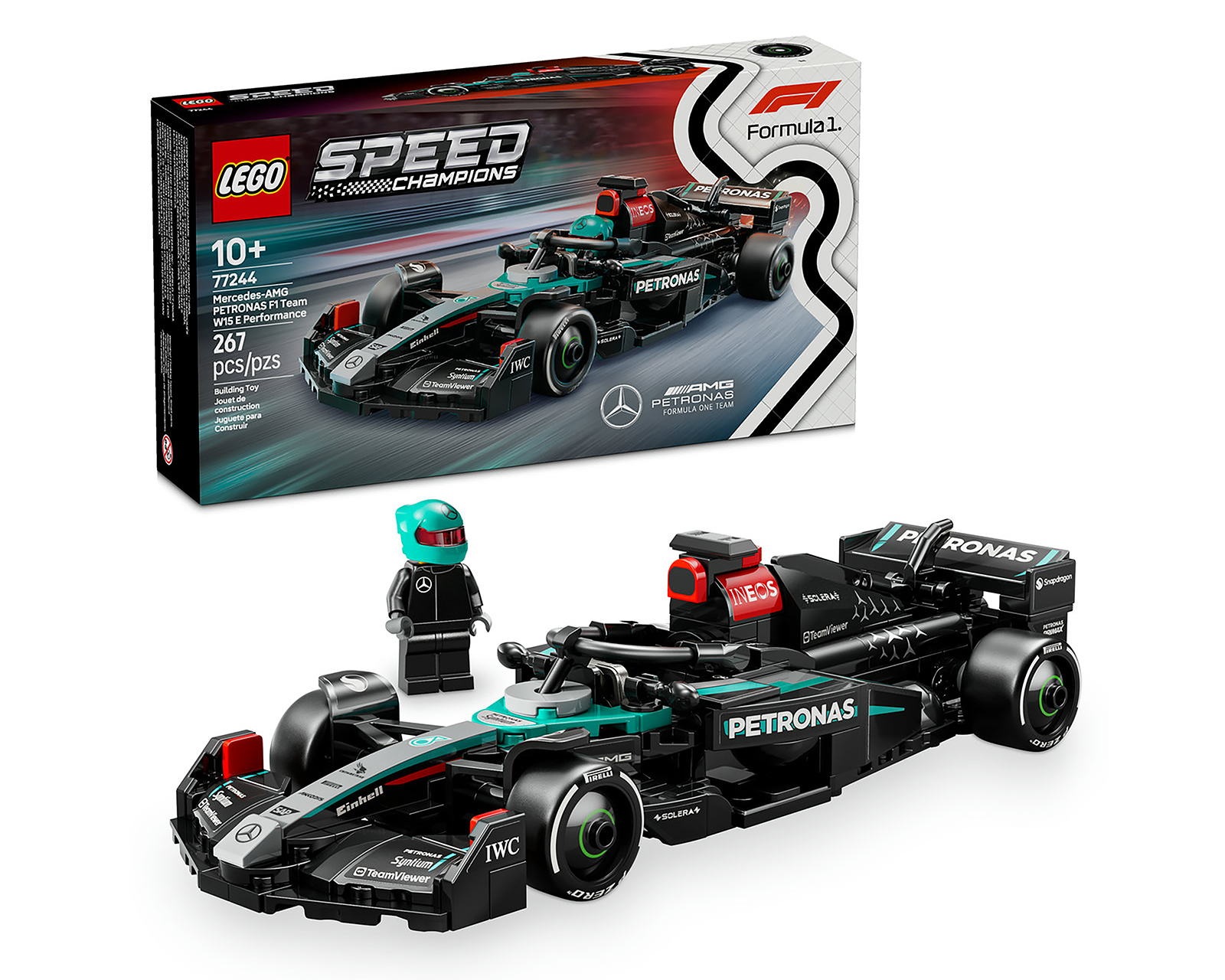 Foto 2 pulgar | Foto 1 | LEGO Speed Champions: Coche de Carreras Mercedes-AMG F1 W15