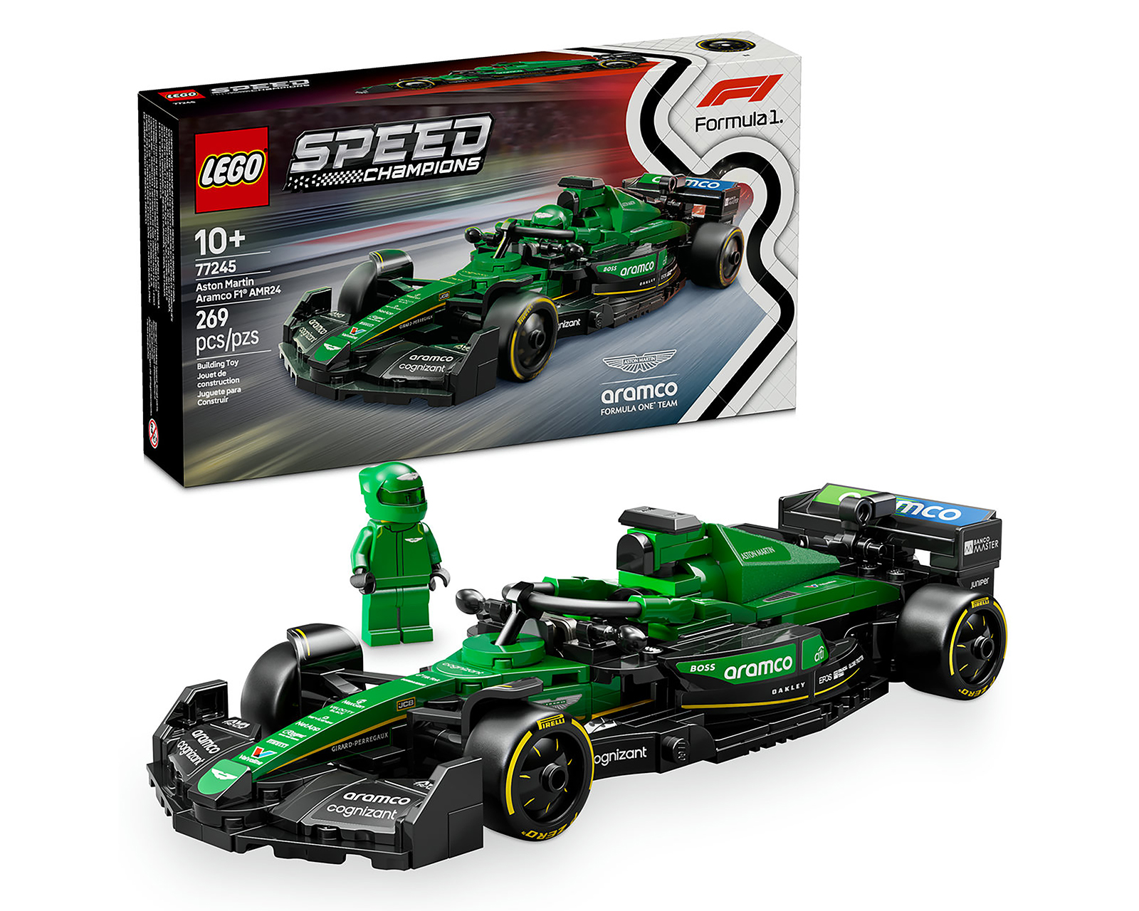 Foto 2 pulgar | Foto 1 | LEGO Speed Champions: Coche de Carreras Aston Martin Aramco F1