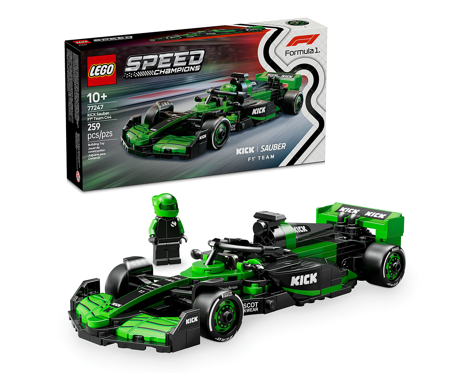 Foto 2 pulgar | Foto 1 | LEGO Speed Champions: Coche de Carreras KICK Sauber F1 Team C44