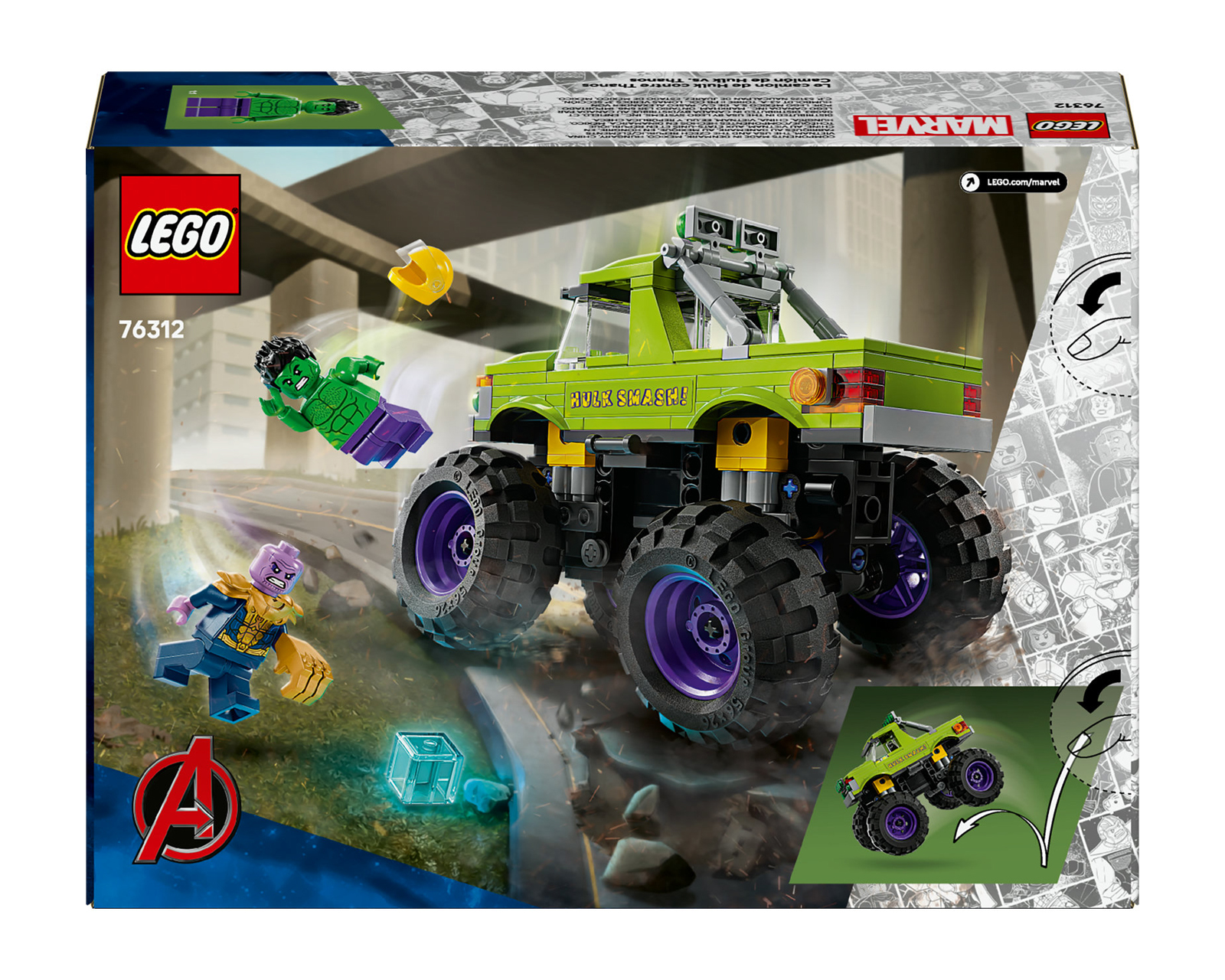 Foto 10 pulgar | Foto 9 | LEGO Marvel: Camión de Hulk vs. Thanos