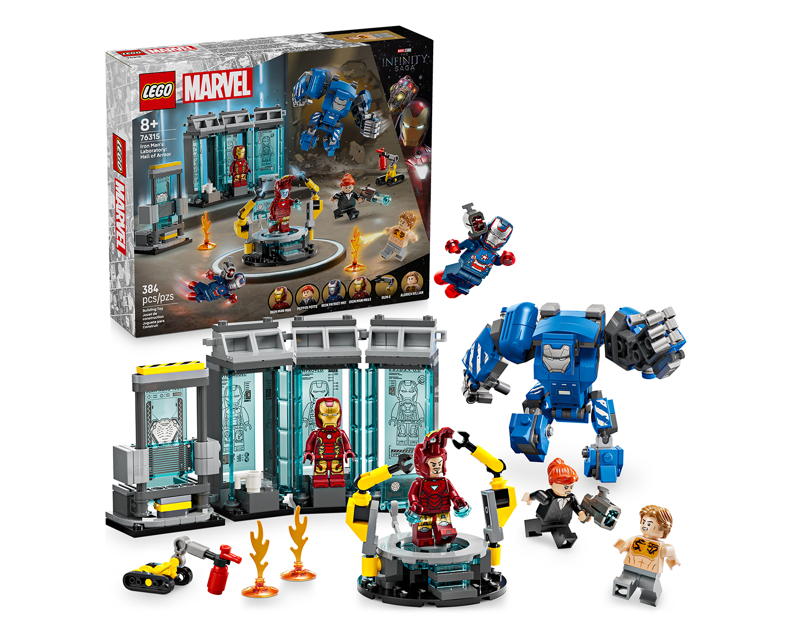 LEGO Marvel: Laboratorio de Iron Man: Sala de Armaduras