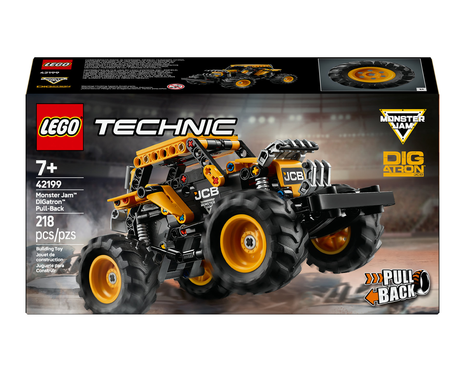 Foto 3 pulgar | Foto 2 | LEGO Thecnic: Monster Jam DIGatron con Motor de Carga Manual