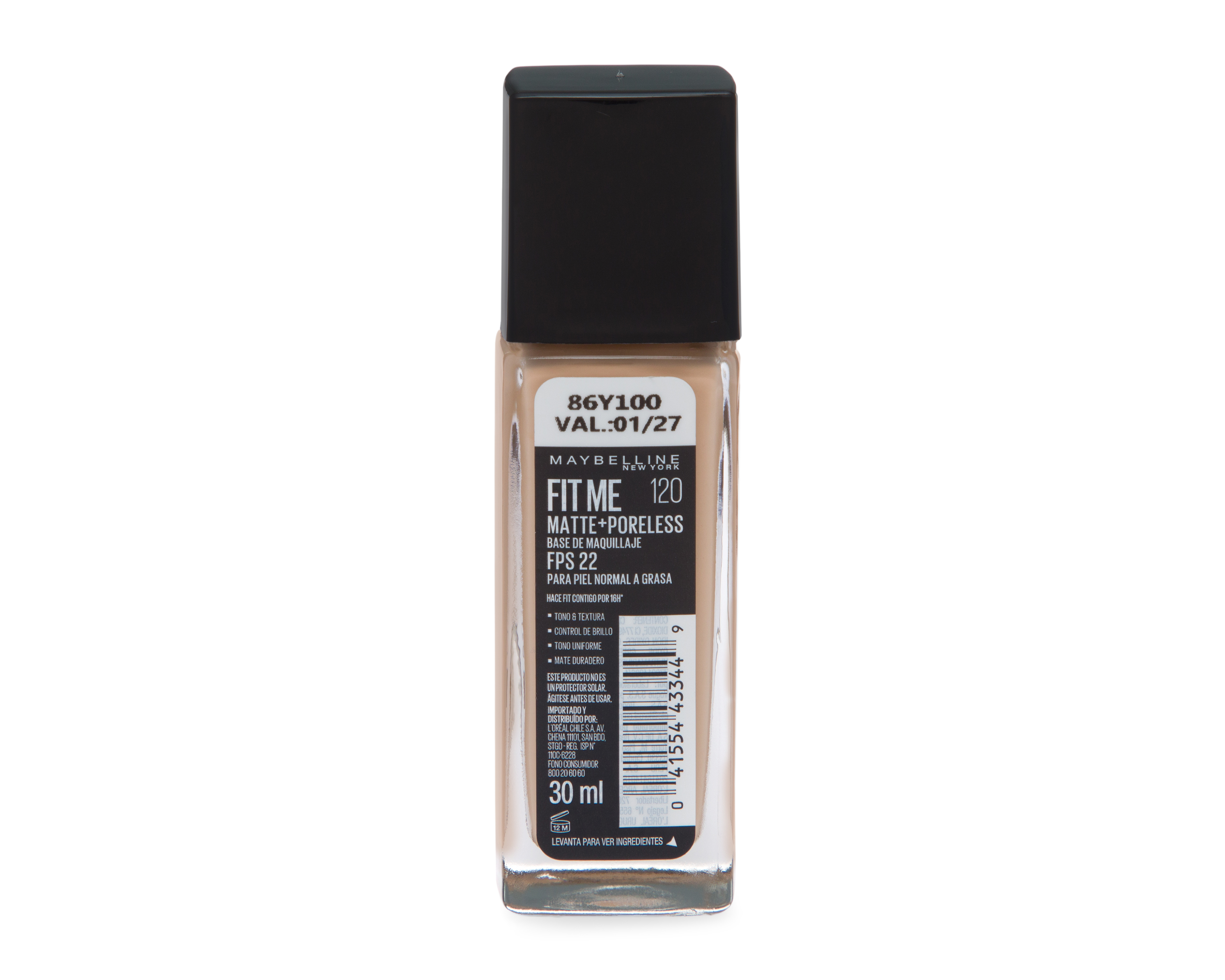 Foto 3 pulgar | Foto 2 | Base de Maquillaje Maybelline Fit Me Matte + Poreless 120 Classic Ivory 30 ml