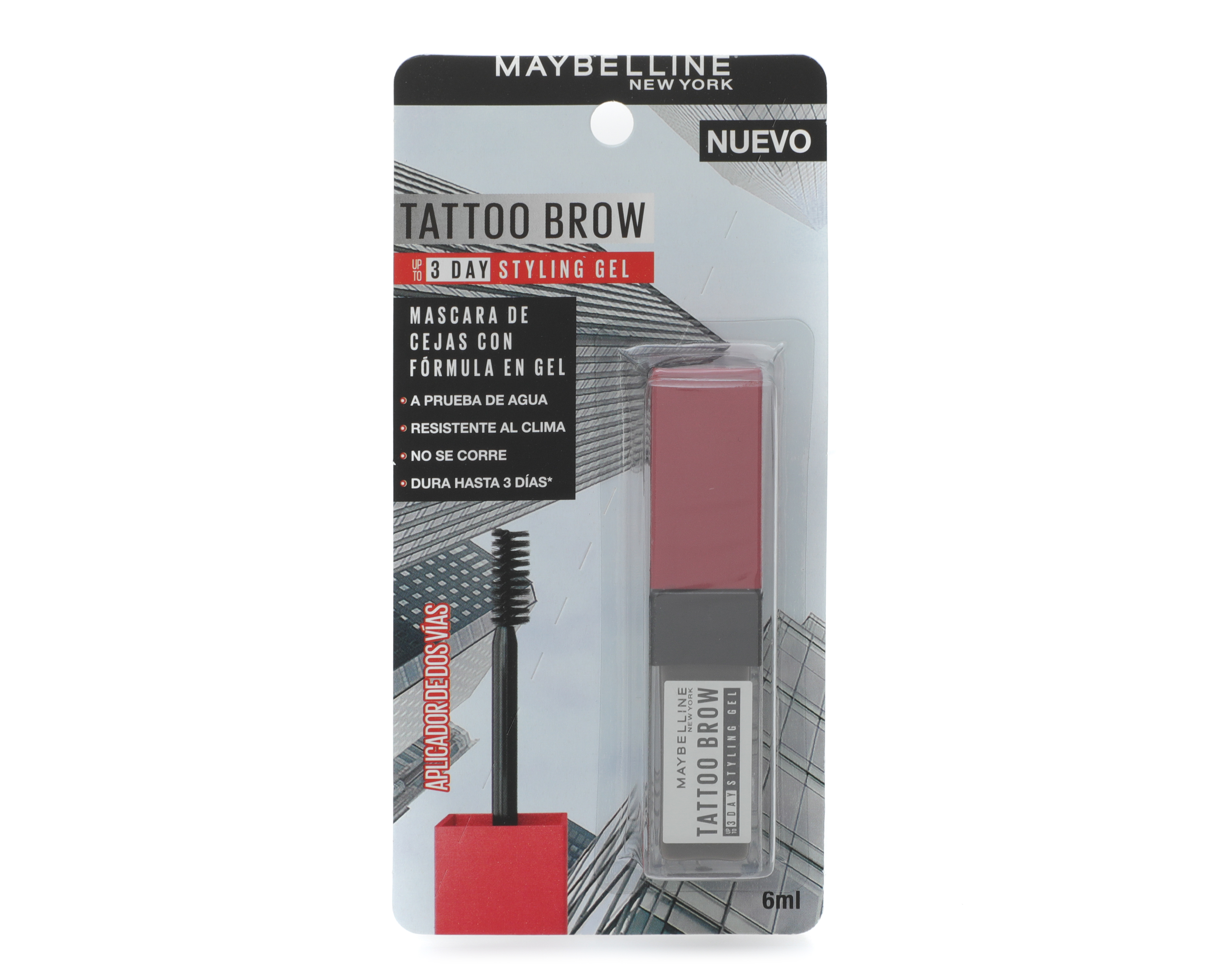 Foto 3 pulgar | Foto 2 | Estilizador de Cejas Maybelline Tattoo Brow Gel 3D Deep Brown 6 ml