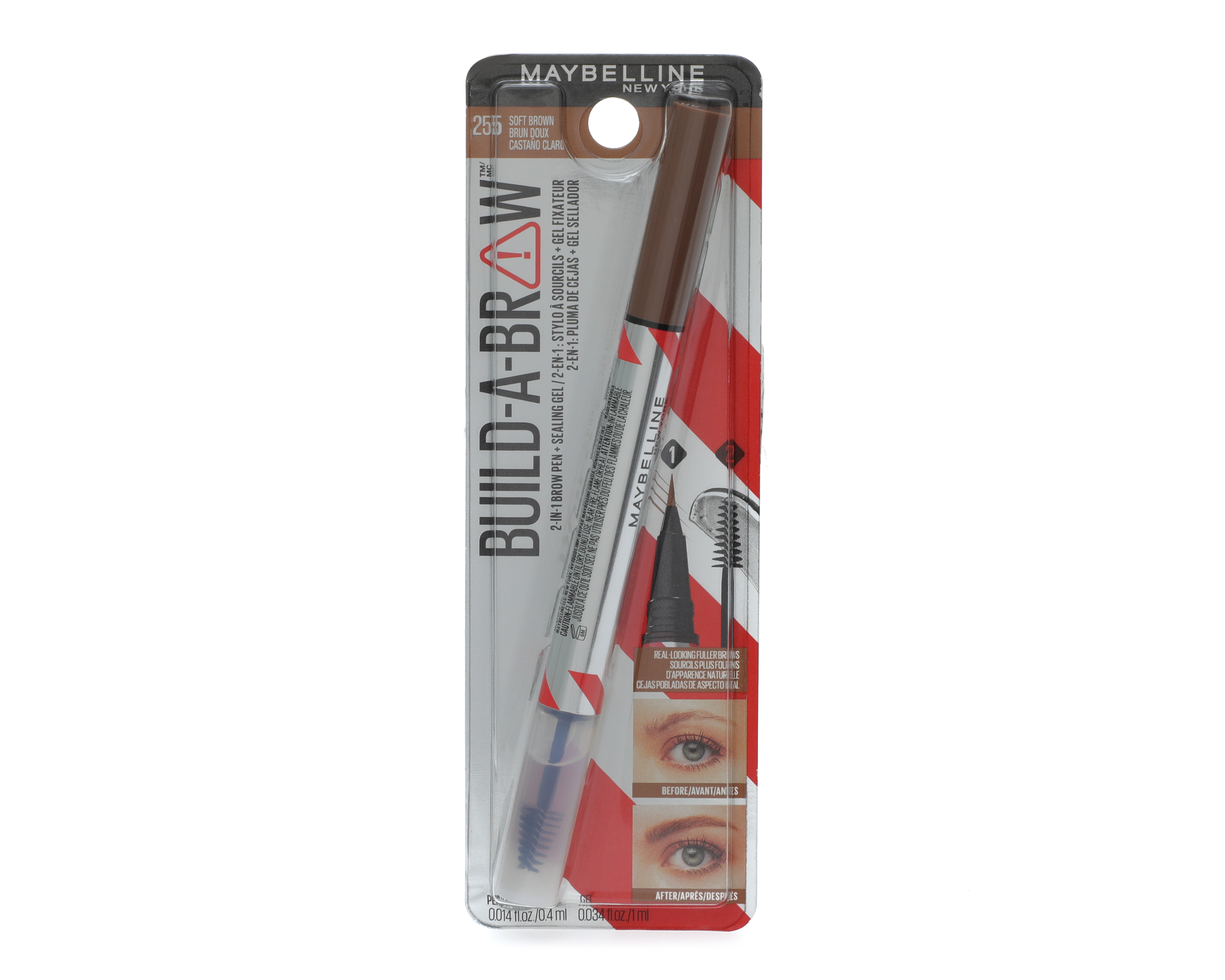 Foto 2 pulgar | Foto 1 | Gel Fijador de Cejas Maybelline Build a Brow 255 Soft Brown 1.4 ml