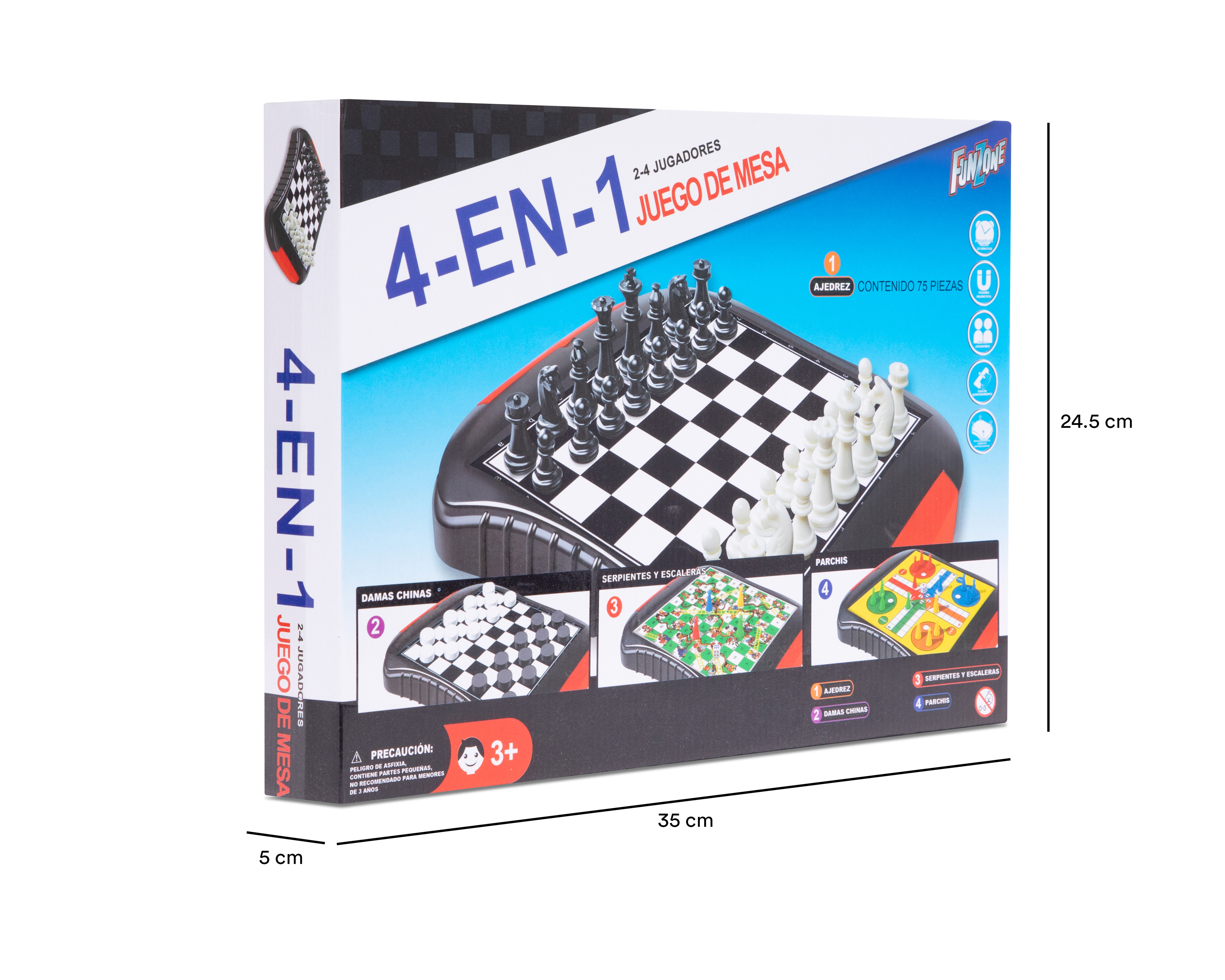 Foto 3 | Foto 3 | Juego de Mesa 4 en 1 Funzone