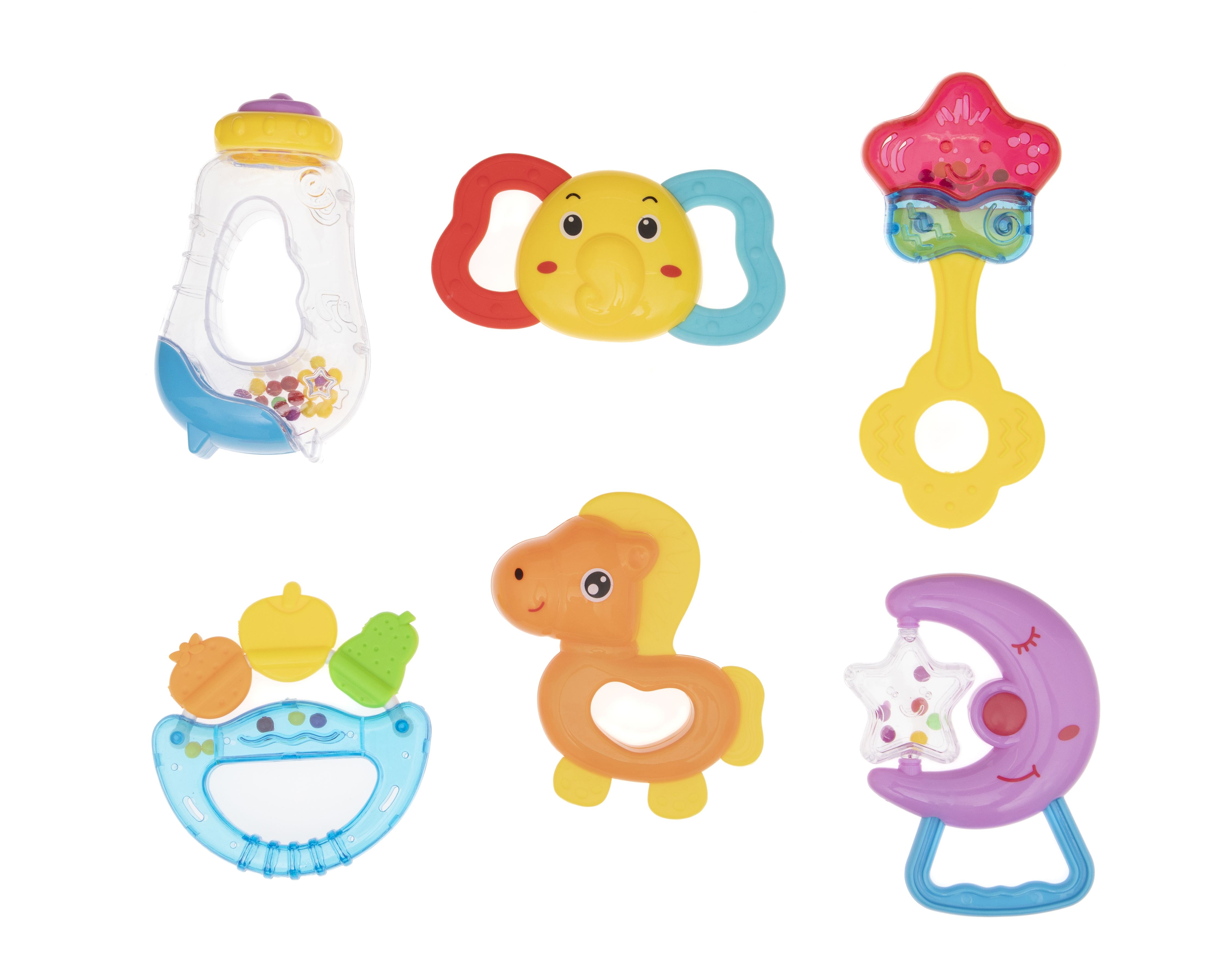 Foto 2 pulgar | Foto 1 | Sonaja para Bebé Baby Colors 6 Piezas