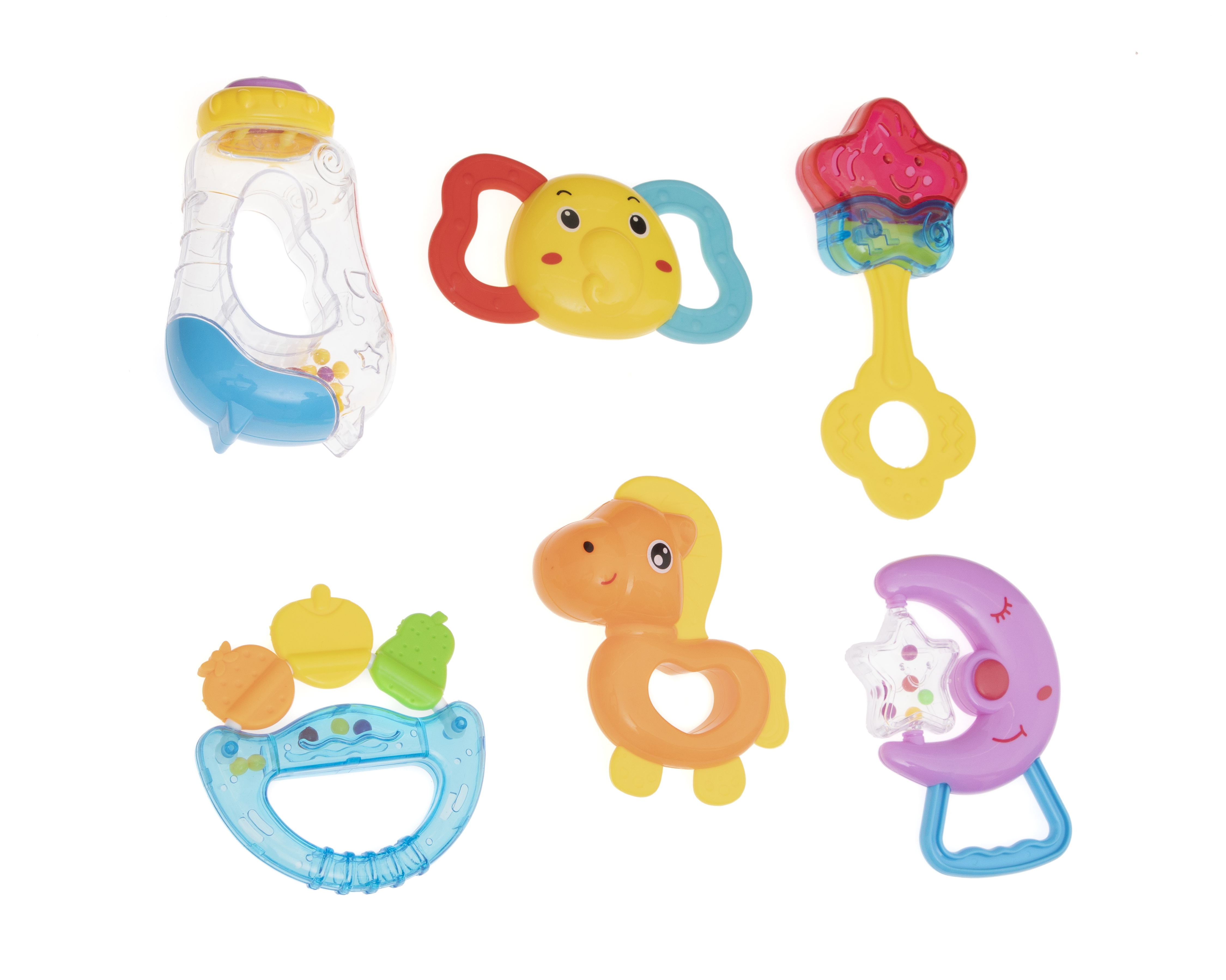 Foto 3 pulgar | Foto 2 | Sonaja para Bebé Baby Colors 6 Piezas