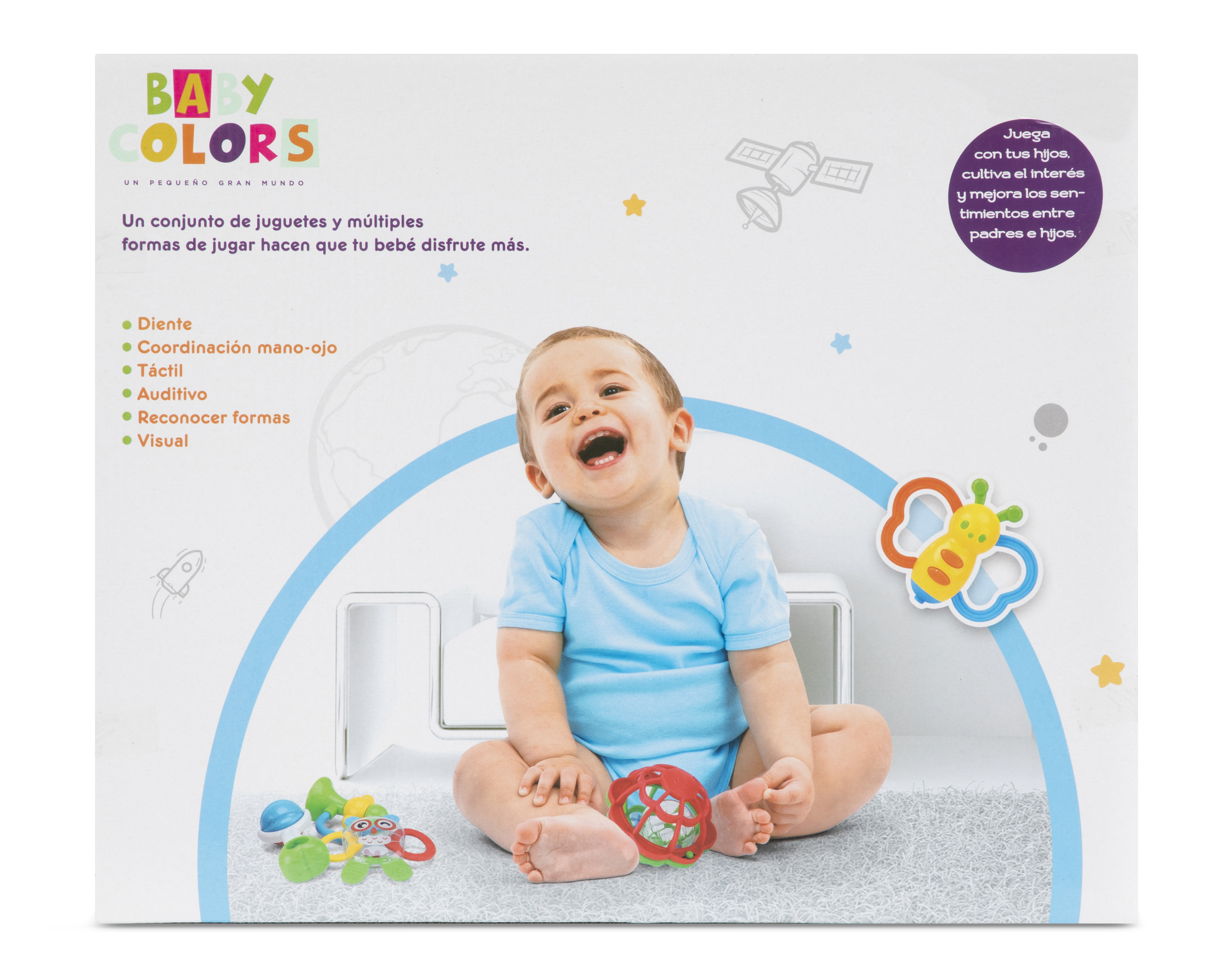 Foto 5 | Foto 5 | Sonaja para Bebé Baby Colors 6 Piezas