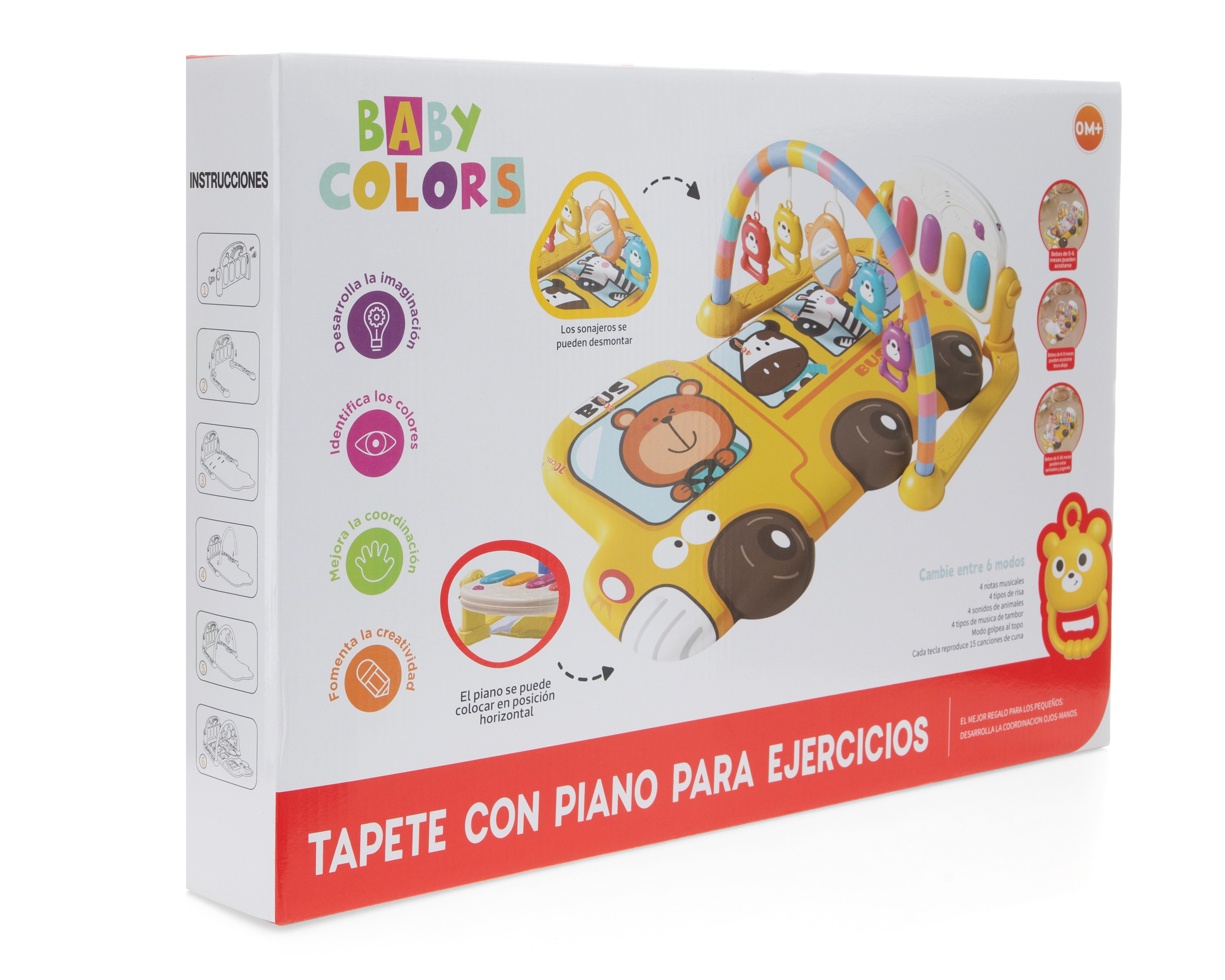 Foto 6 | Foto 6 | Tapete con Piano para Ejercicios Baby Colors