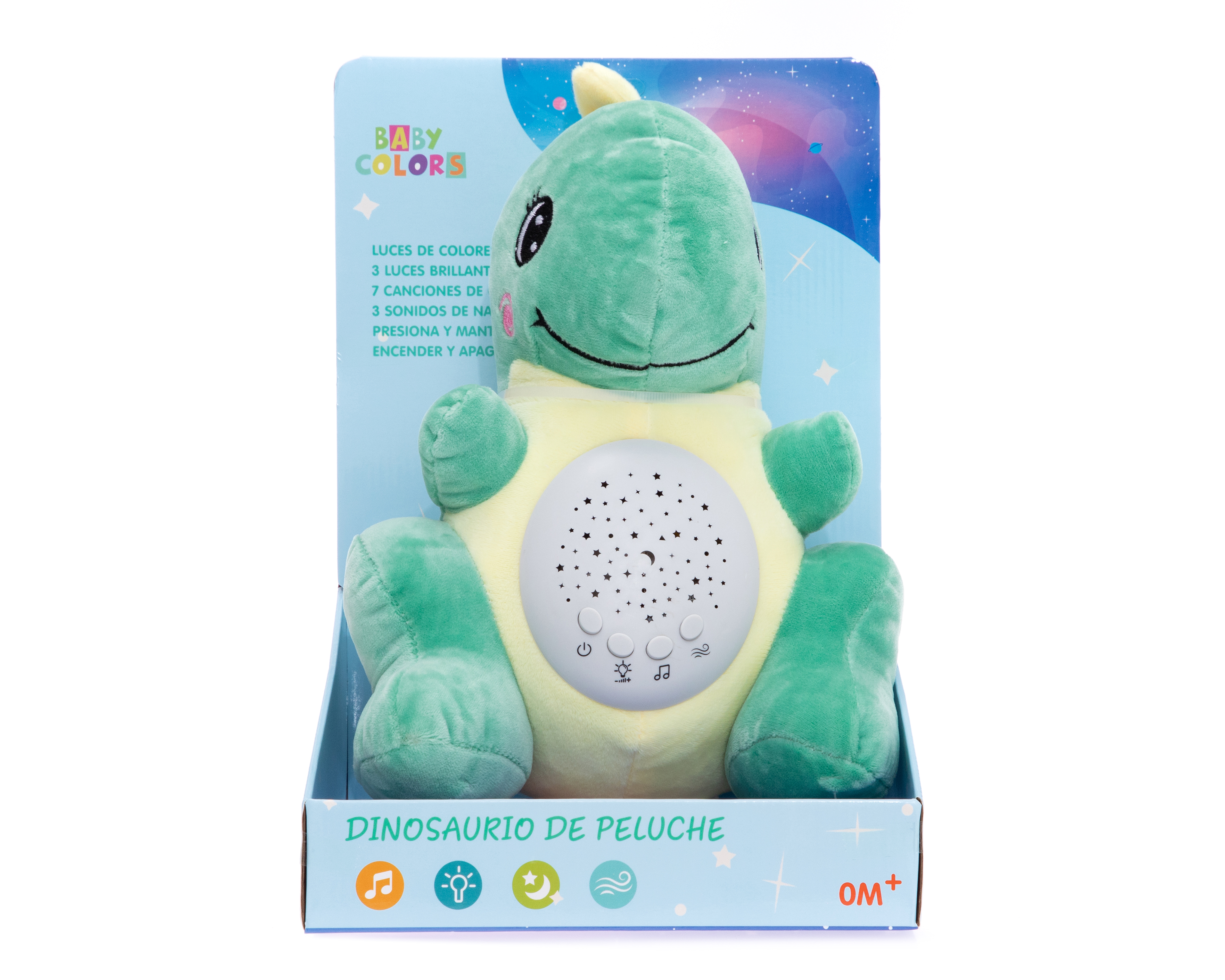 Foto 6 pulgar | Foto 5 | Dinosaurio de Peluche Baby Colors con Luces y Sonidos