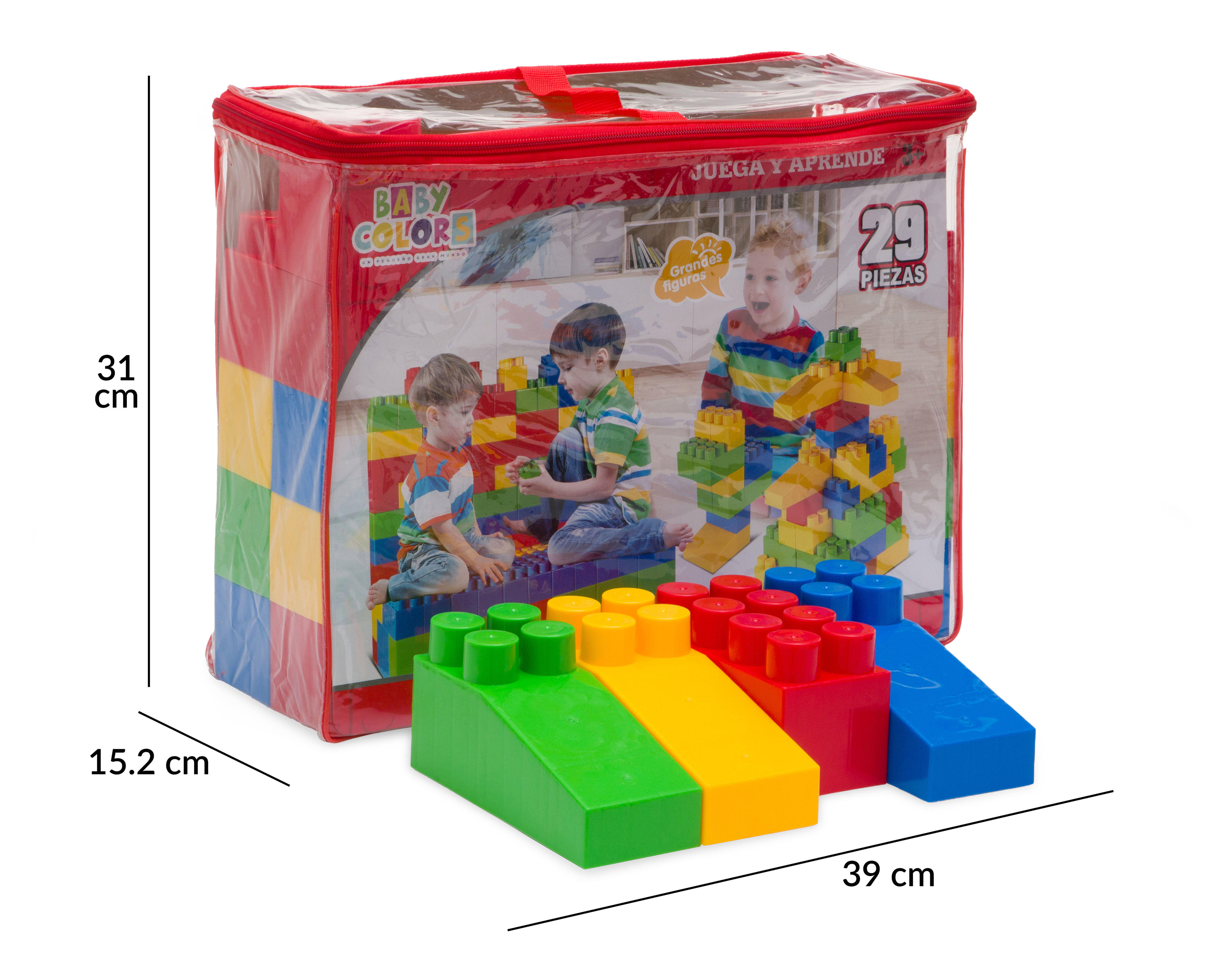 Foto 6 pulgar | Foto 5 | Bloques de Construcción Baby Colors 29 Piezas