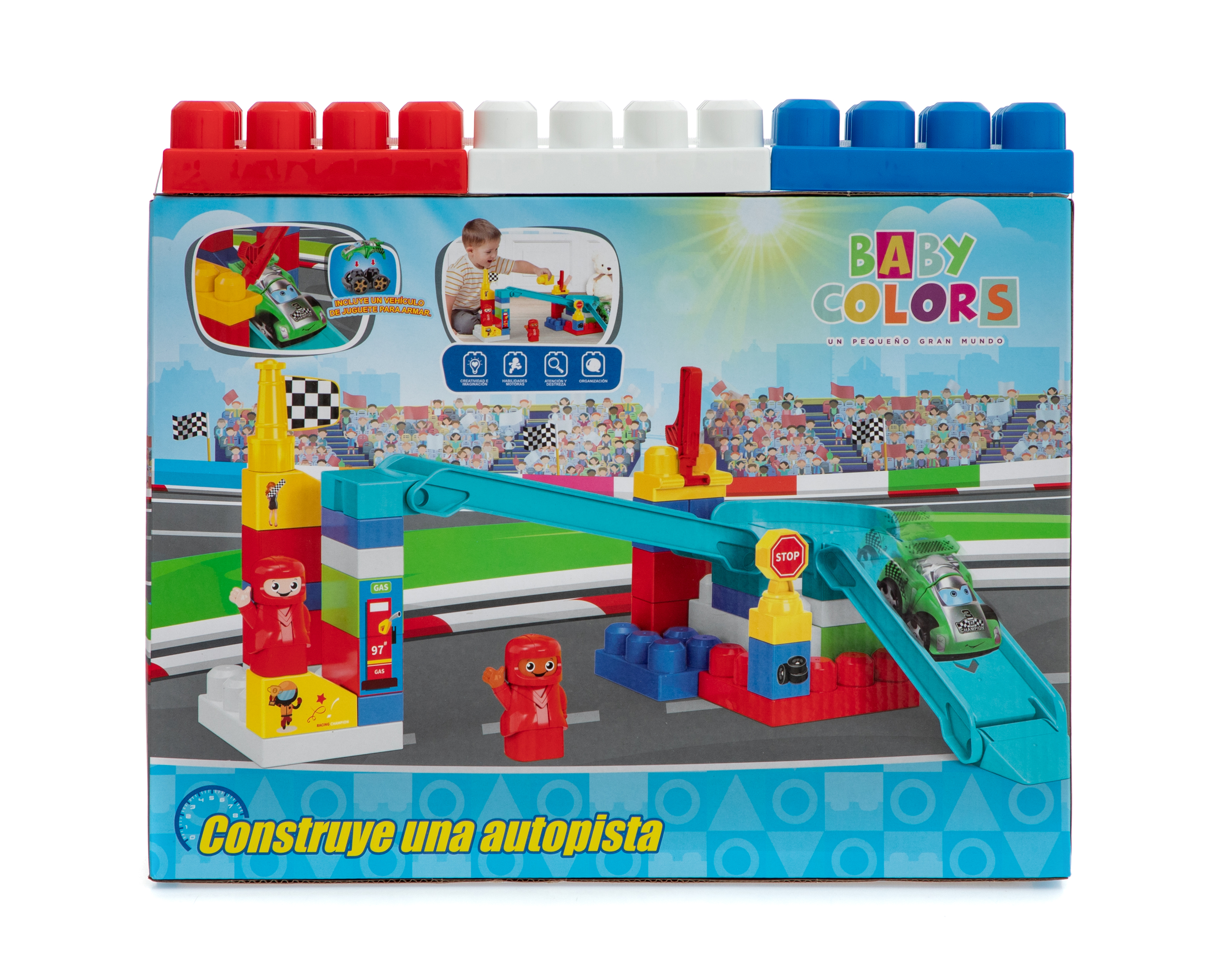 Foto 3 pulgar | Foto 2 | Bloques de Construcción Autopista Baby Colors 40 Piezas