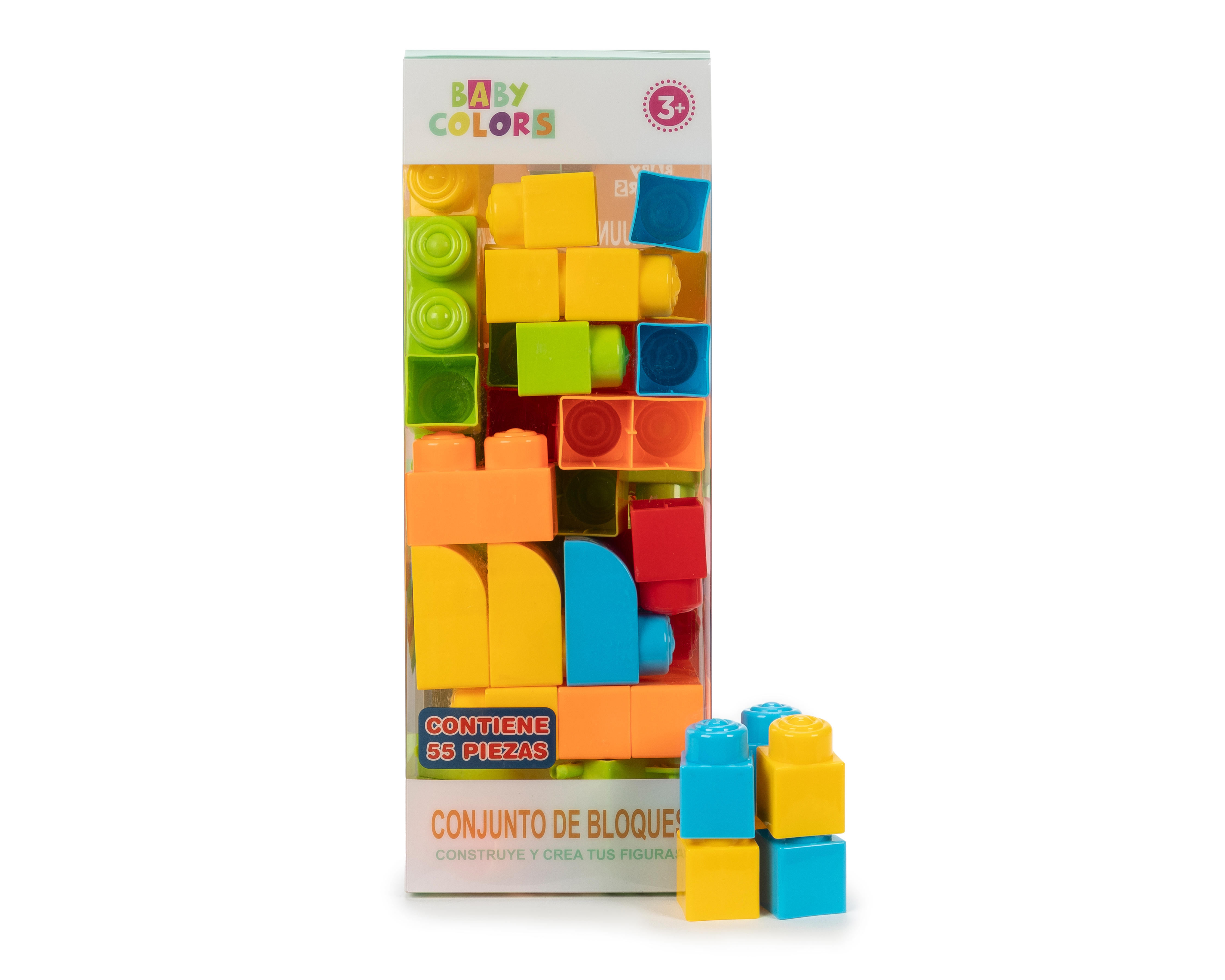 Bloques de Construcción Baby Colors 55 Piezas