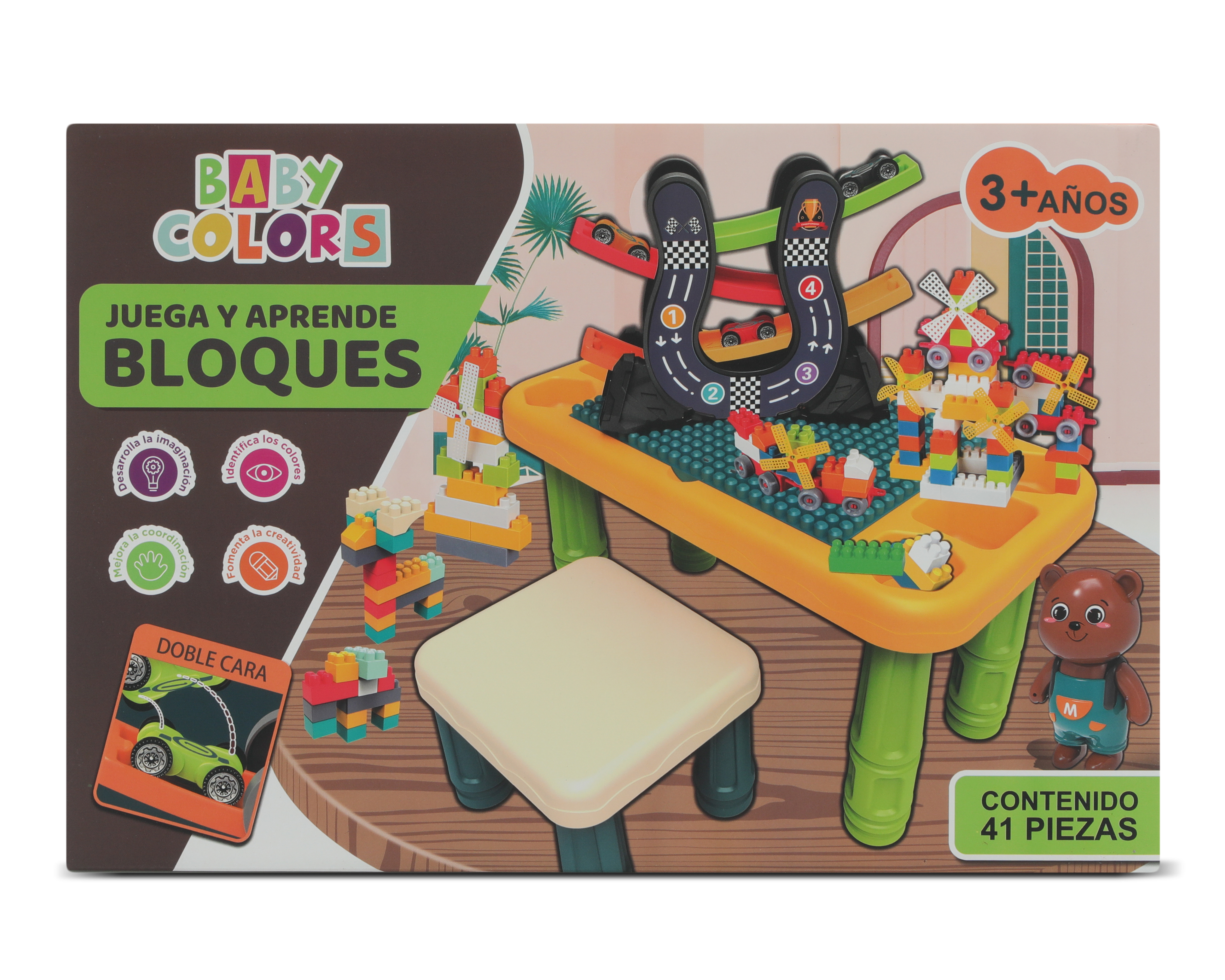 Bloques de Construcción Baby Colors 41 Piezas