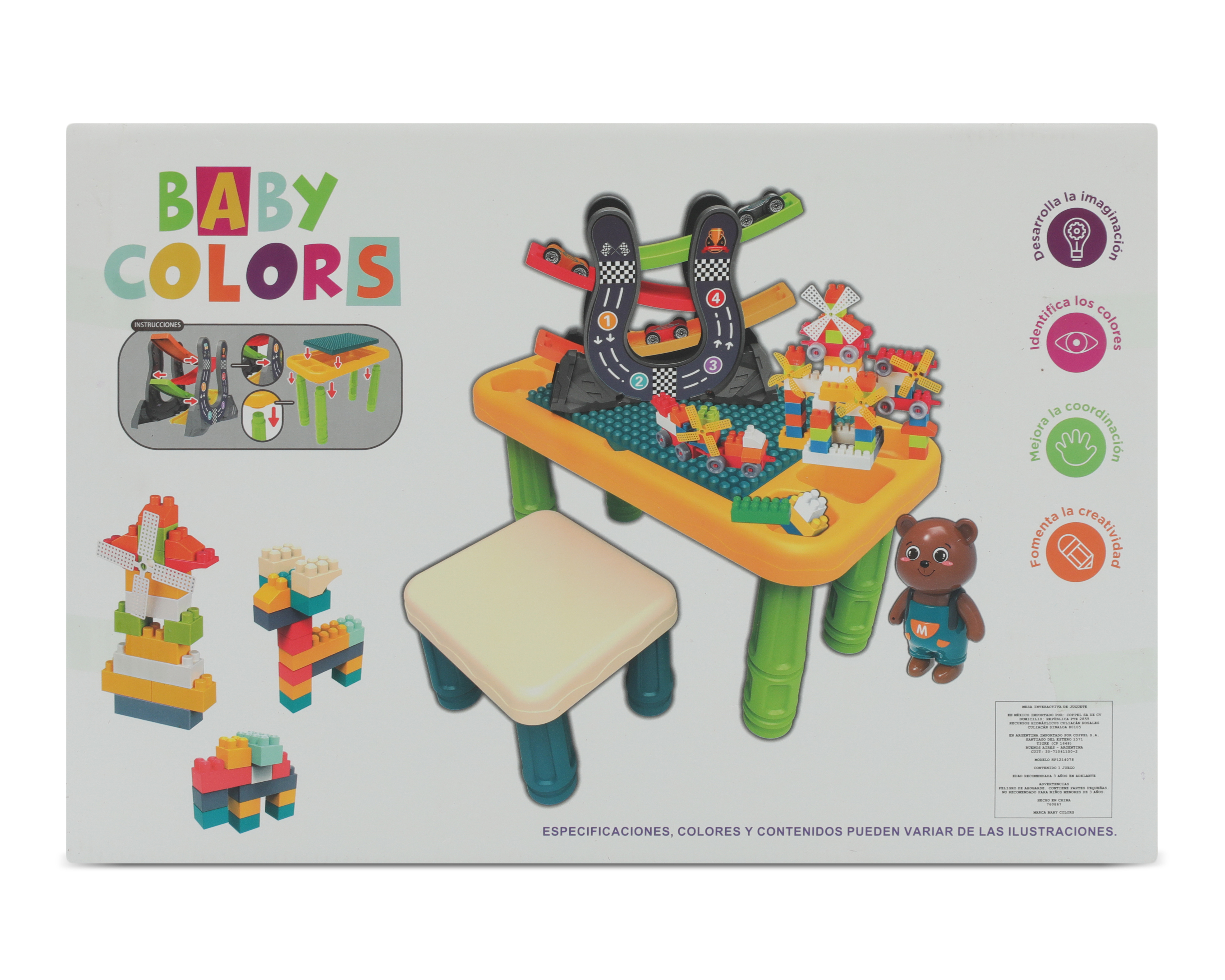 Foto 3 pulgar | Foto 2 | Bloques de Construcción Baby Colors 41 Piezas