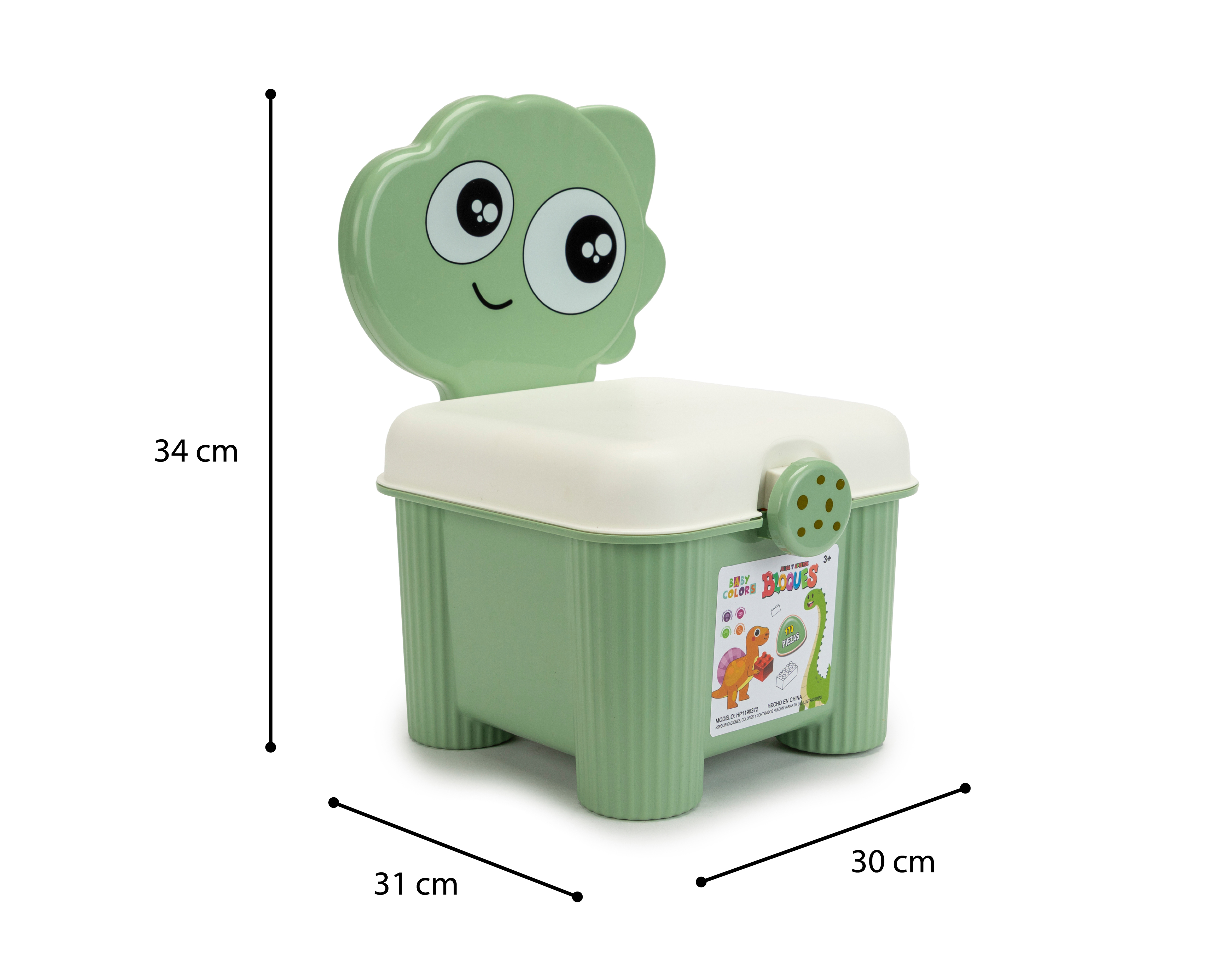 Foto 5 | Foto 5 | Silla con Bloques de Construcción Baby Colors 170 Piezas