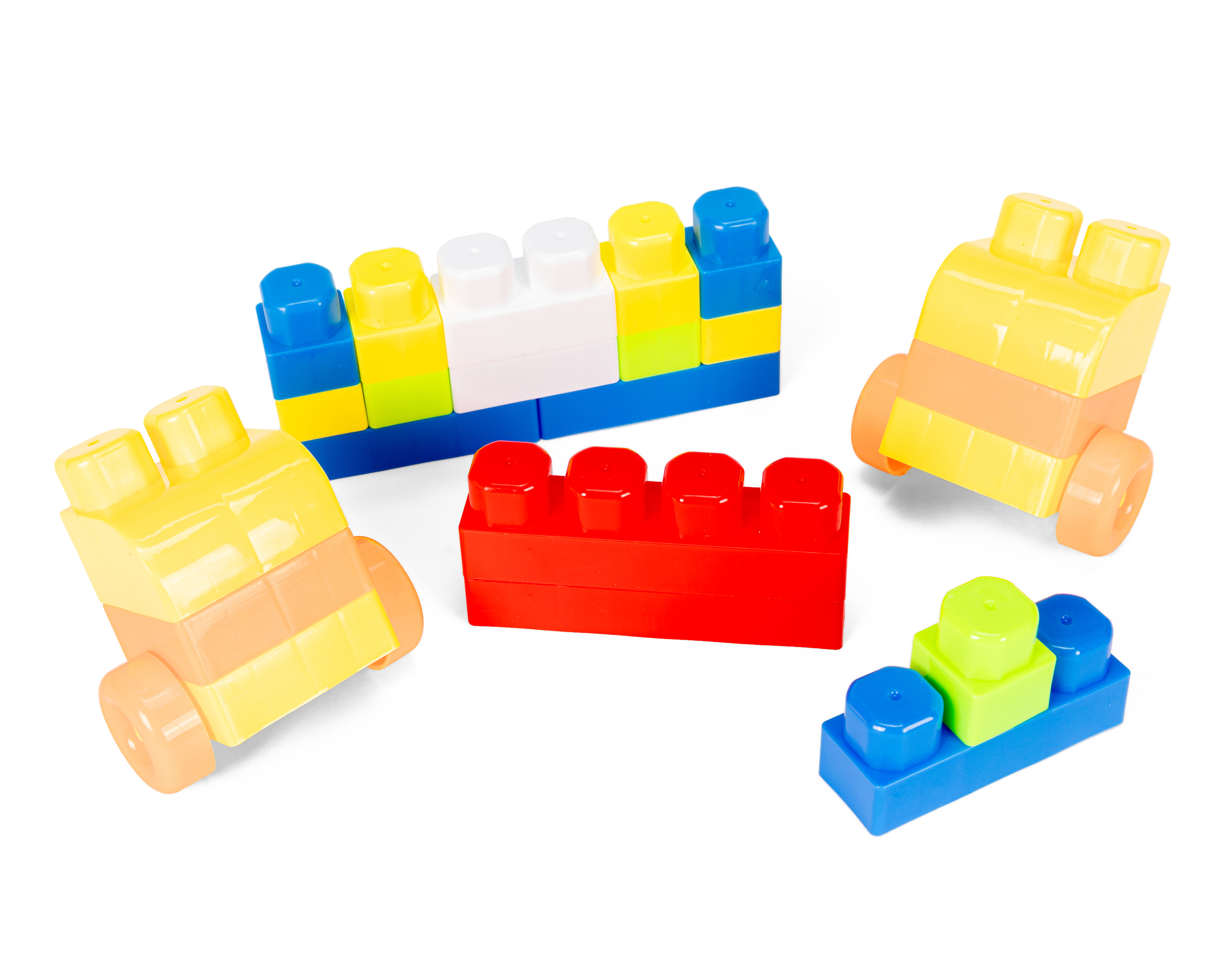 Foto 4 pulgar | Foto 3 | Carrito de Supermercado con Bloques de Construcción Baby Colors 60 Piezas