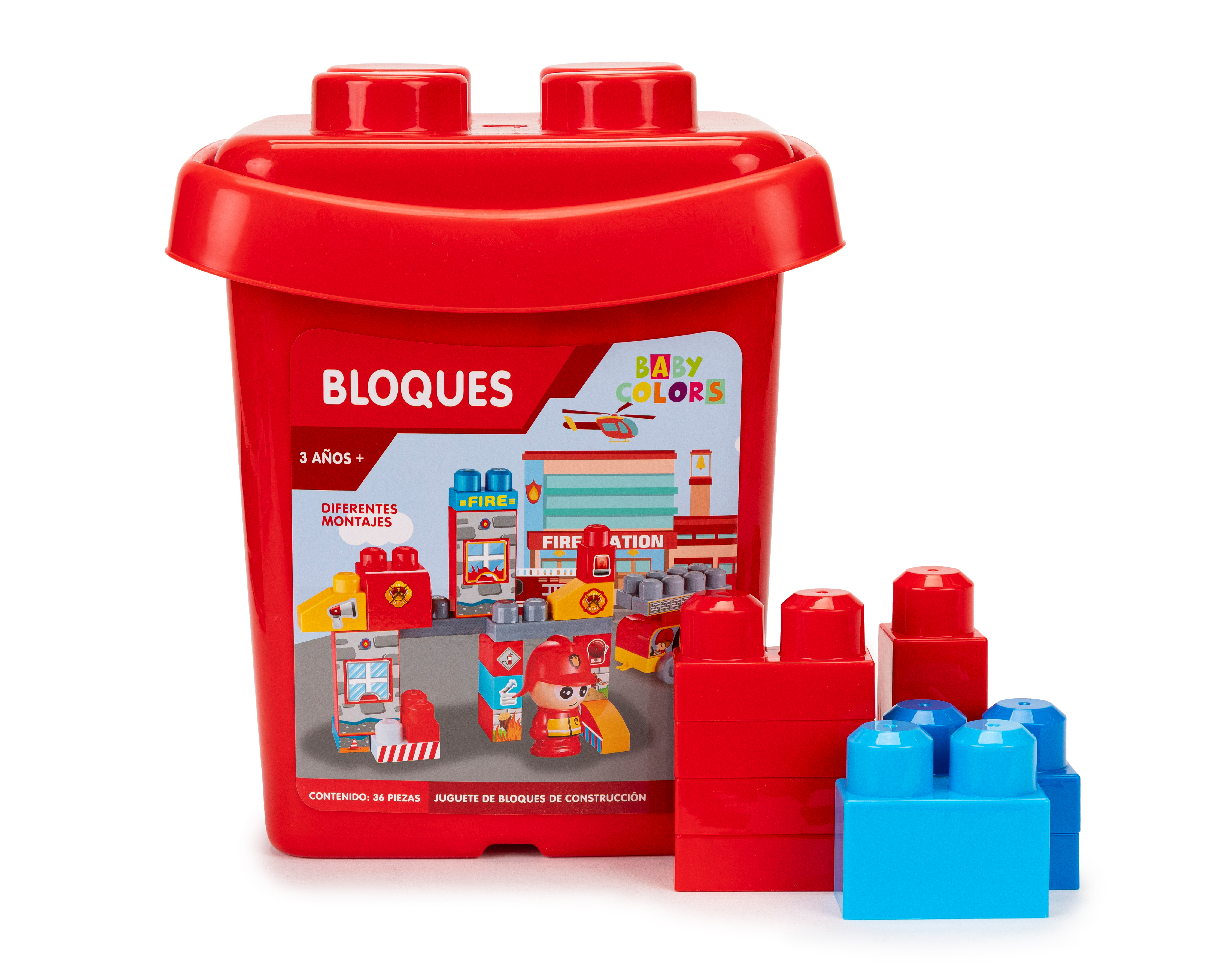 Bloques de Construcción Baby Colors 36 Piezas