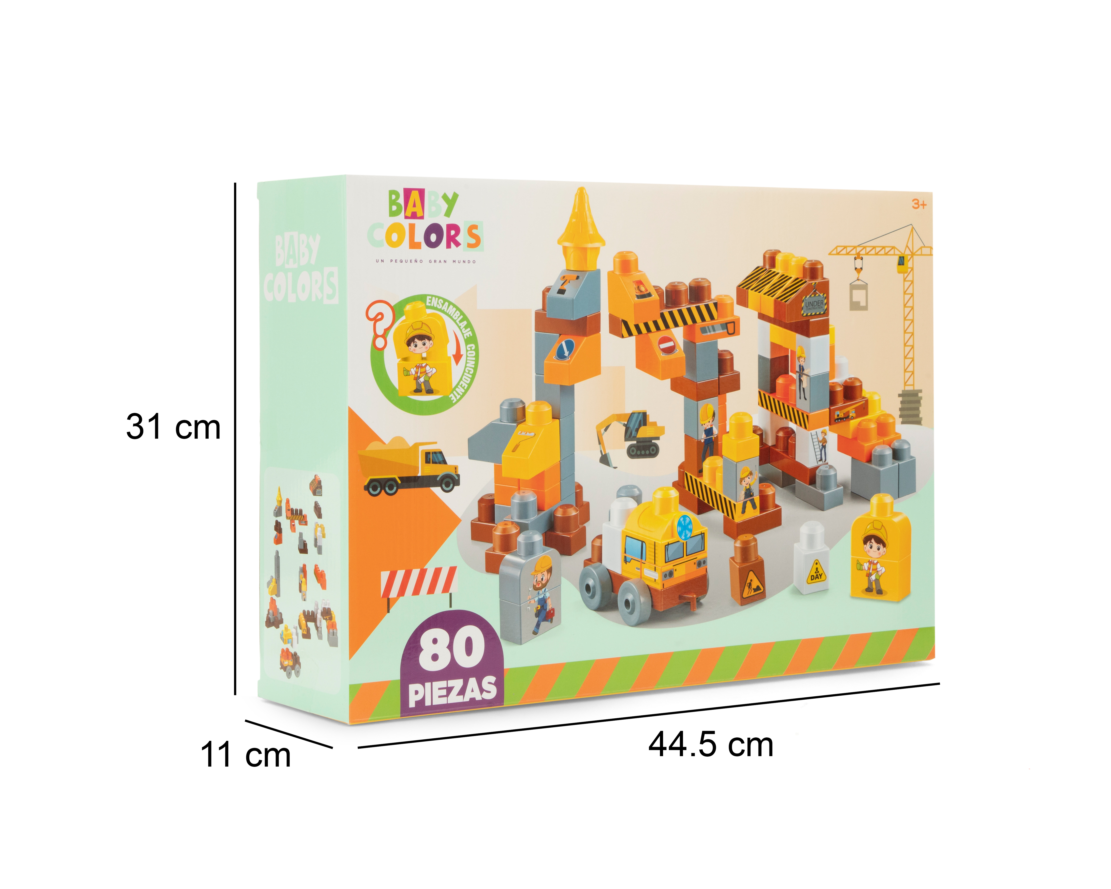 Foto 3 | Foto 3 | Bloques de Construcción Baby Colors 80 Piezas