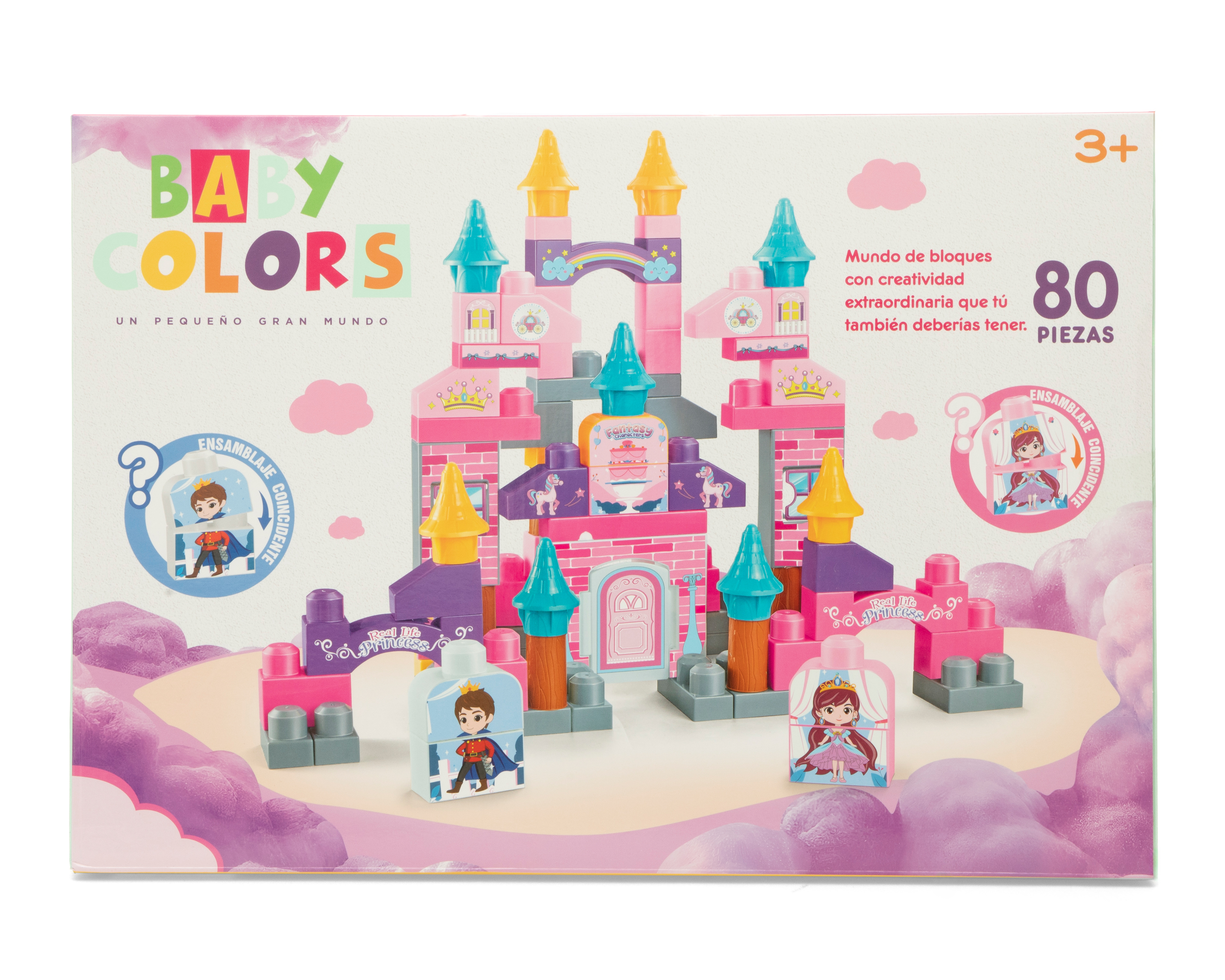 Bloques de Construcción Baby Colors 80 Piezas