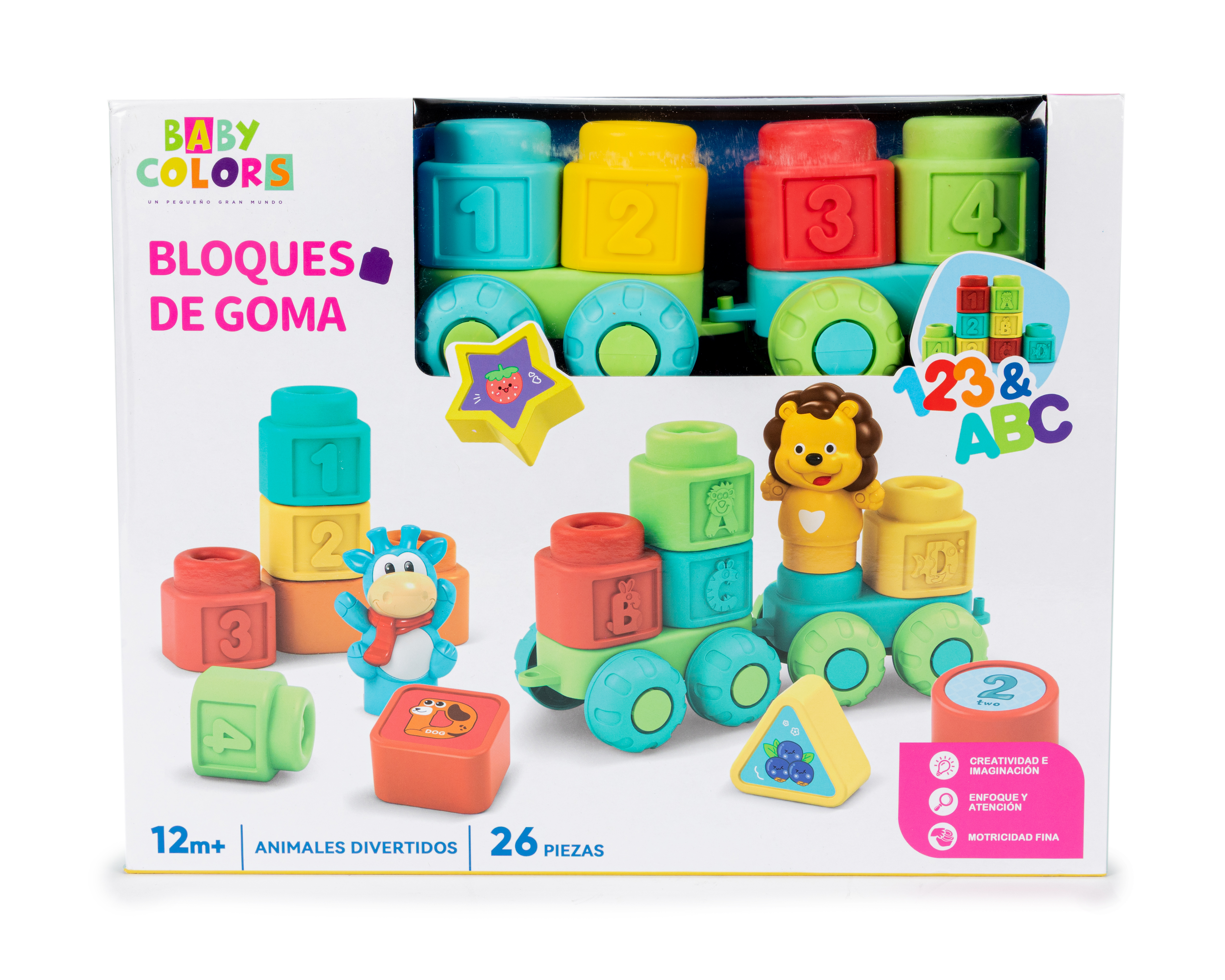 Foto 2 pulgar | Foto 1 | Bloques de Goma Baby Colors 26 Piezas