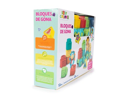 Foto 2 | Foto 2 | Bloques de Goma Baby Colors 26 Piezas