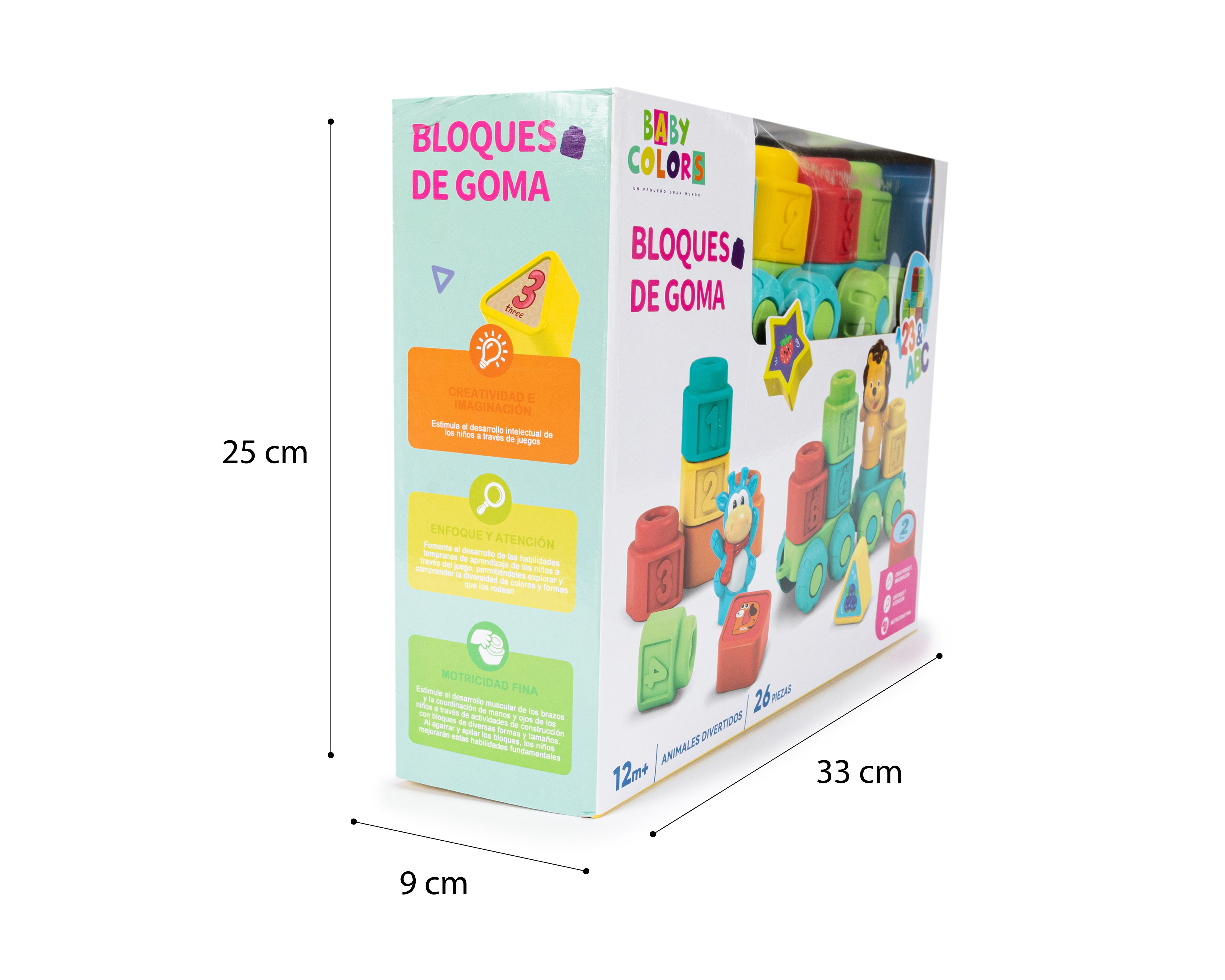 Foto 5 | Foto 5 | Bloques de Goma Baby Colors 26 Piezas