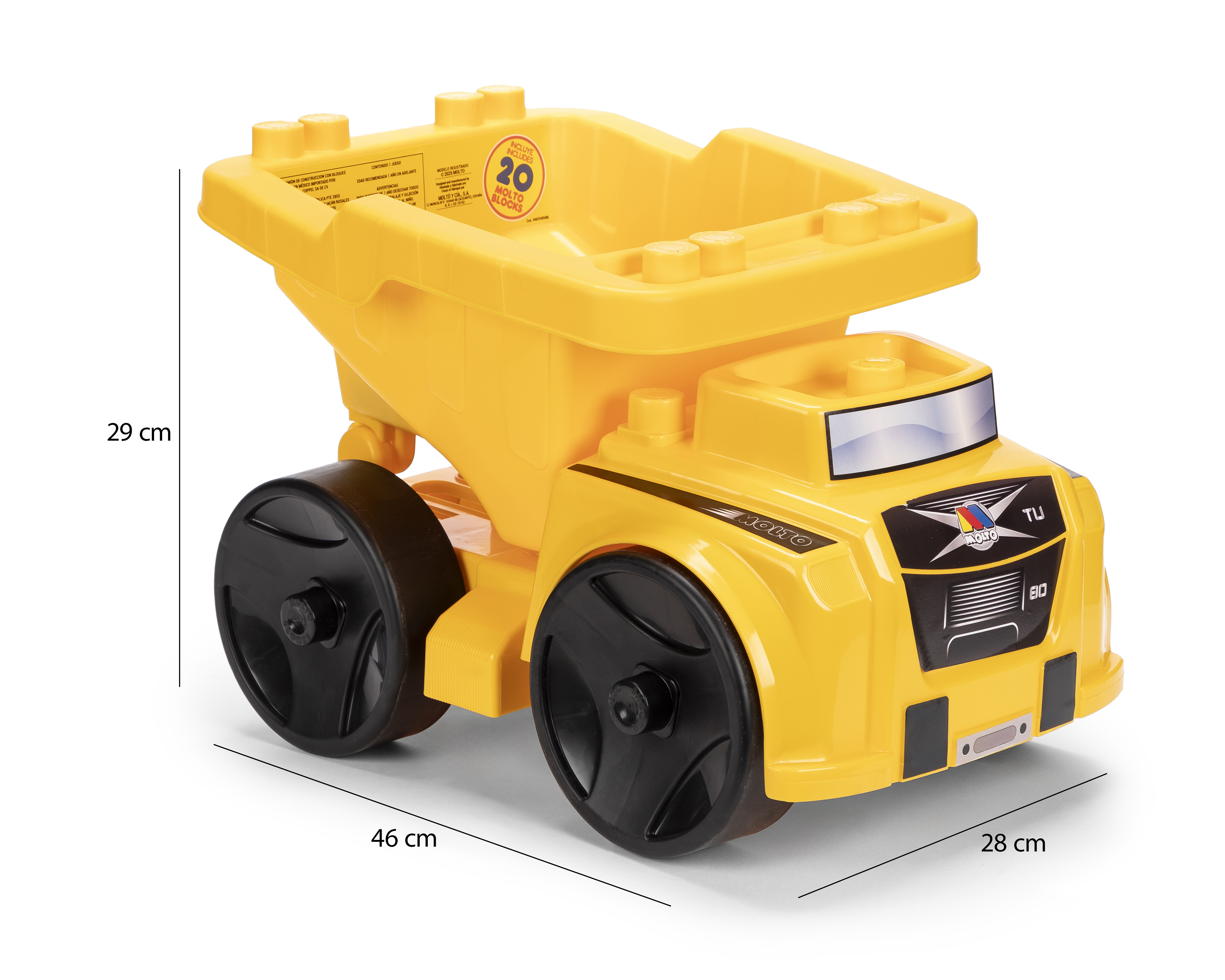 Foto 6 pulgar | Foto 5 | Tractor con Bloques Molto 21 Piezas