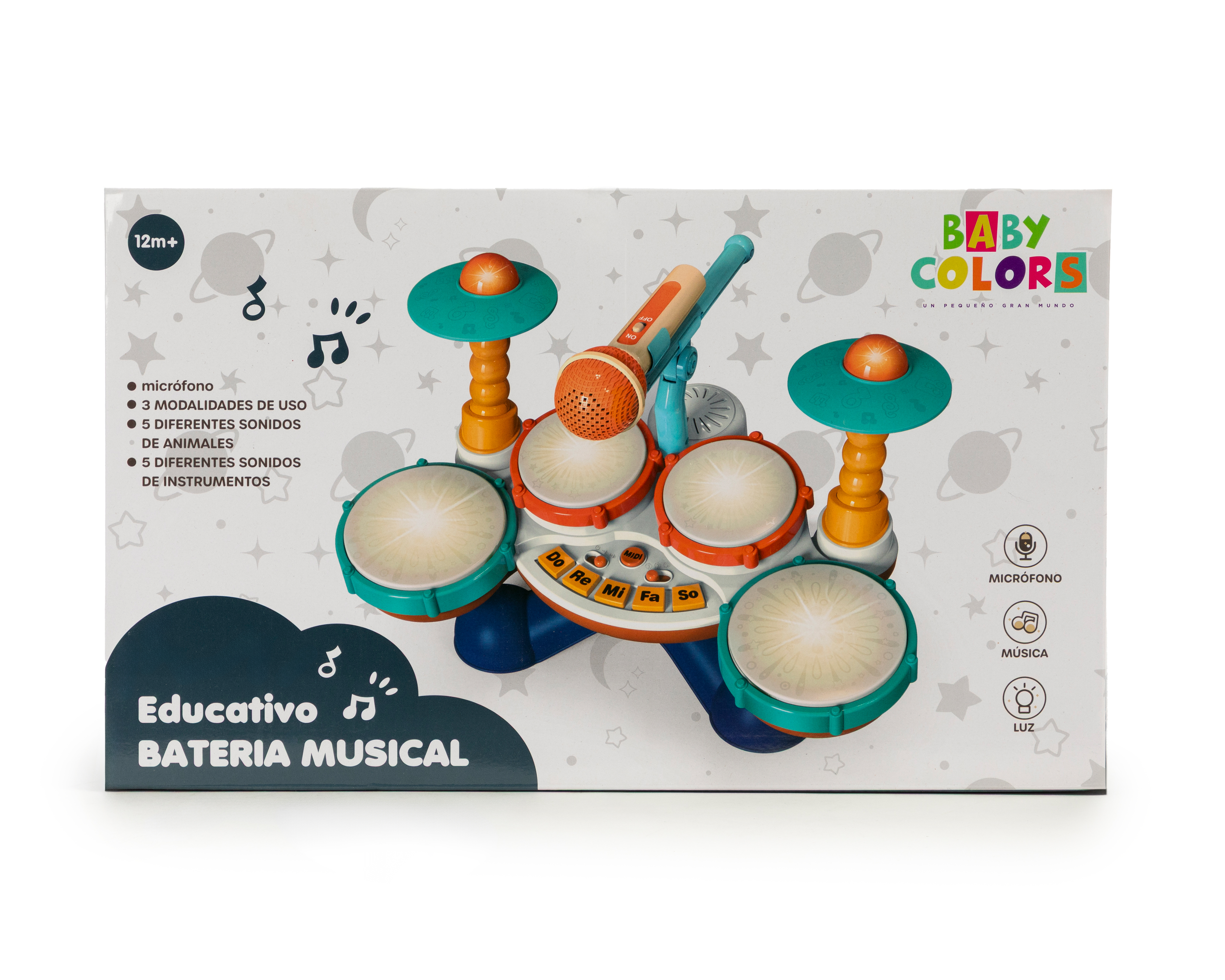 Batería Musical Baby Colors
