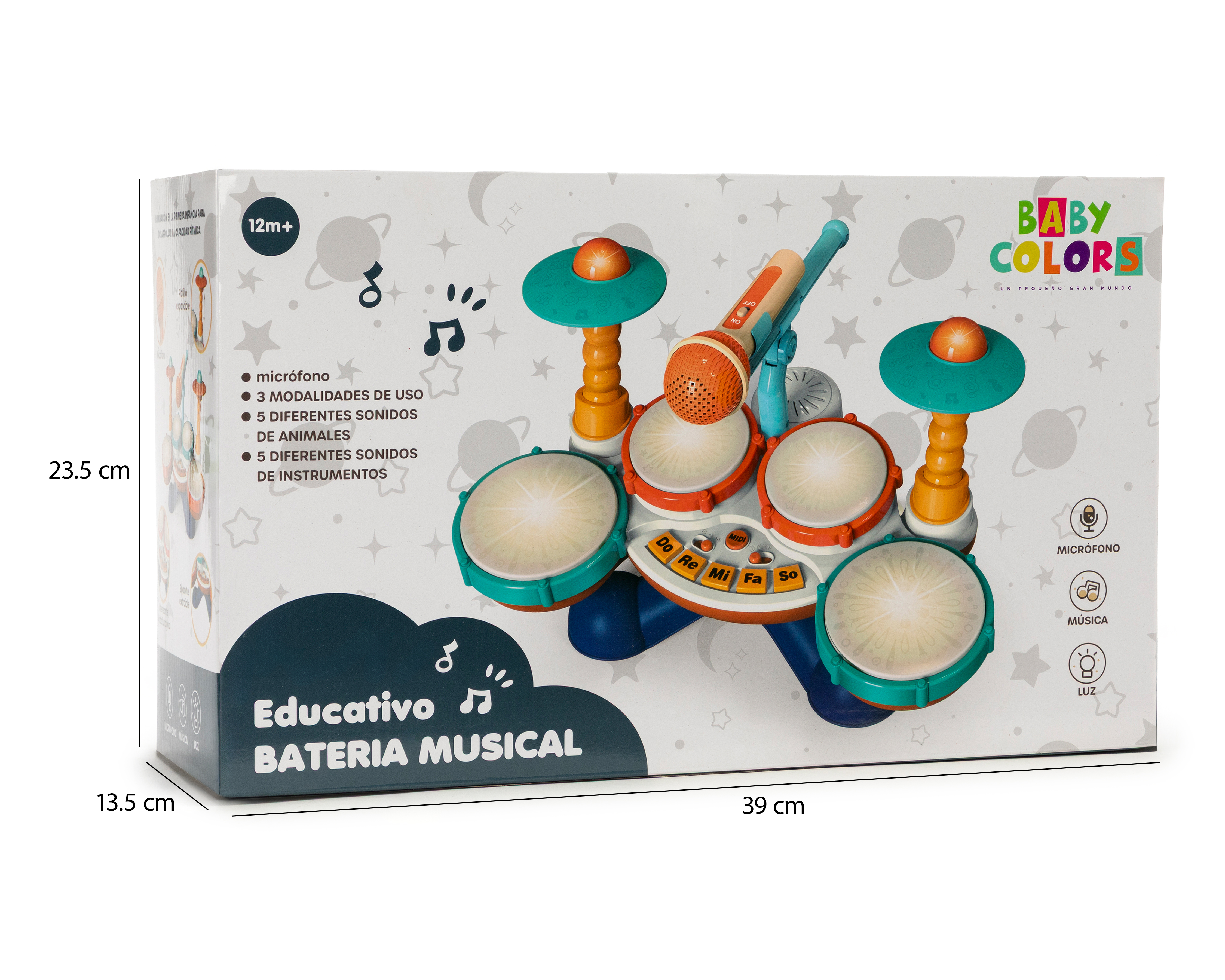 Foto 4 pulgar | Foto 3 | Batería Musical Baby Colors