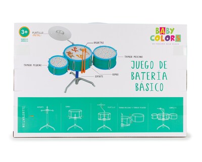 Foto 5 | Foto 5 | Batería de Juguete Baby Colors con Baquetas