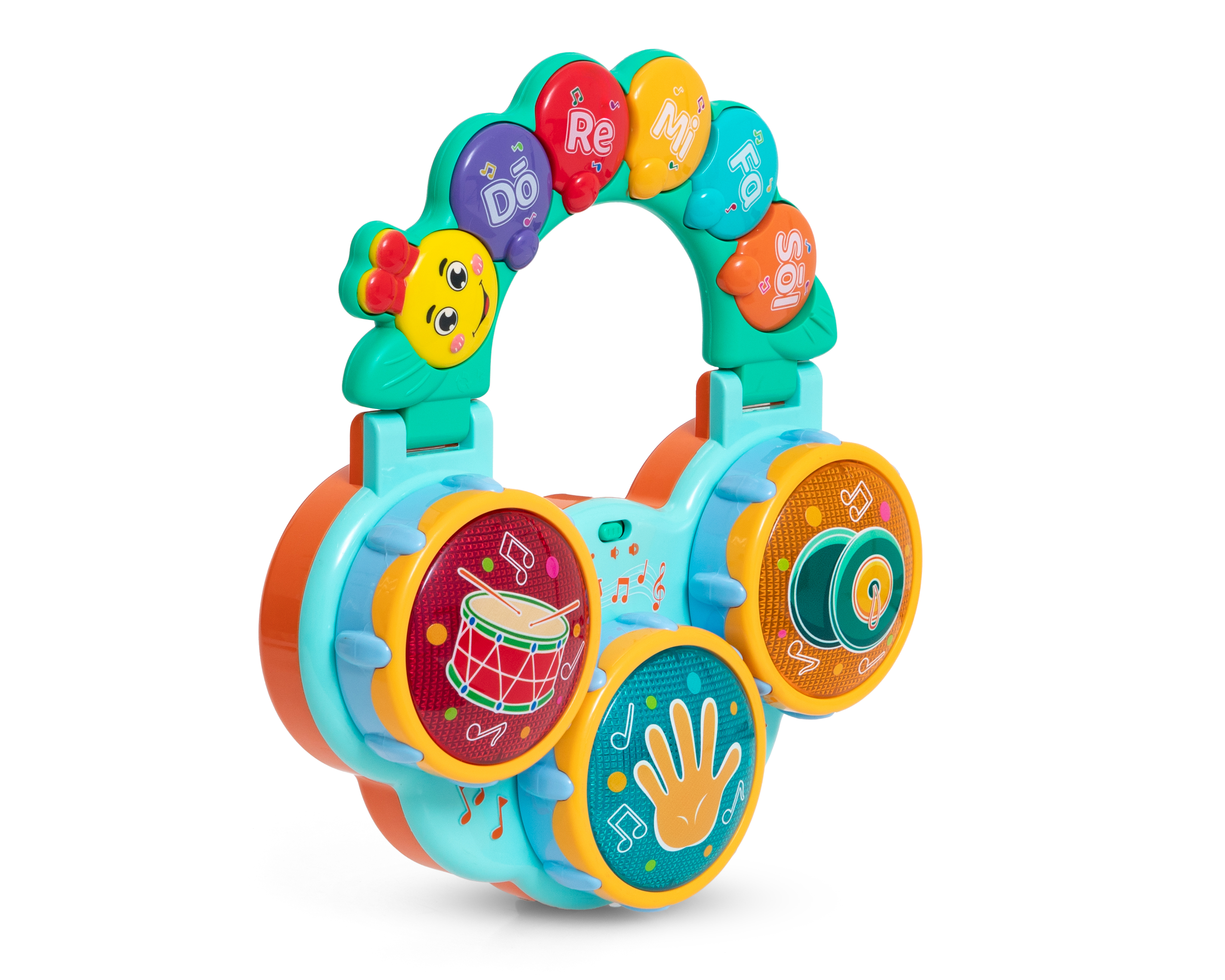 Juguete Interactivo Musical Tamborcito Baby Colors con Luces y Sonido