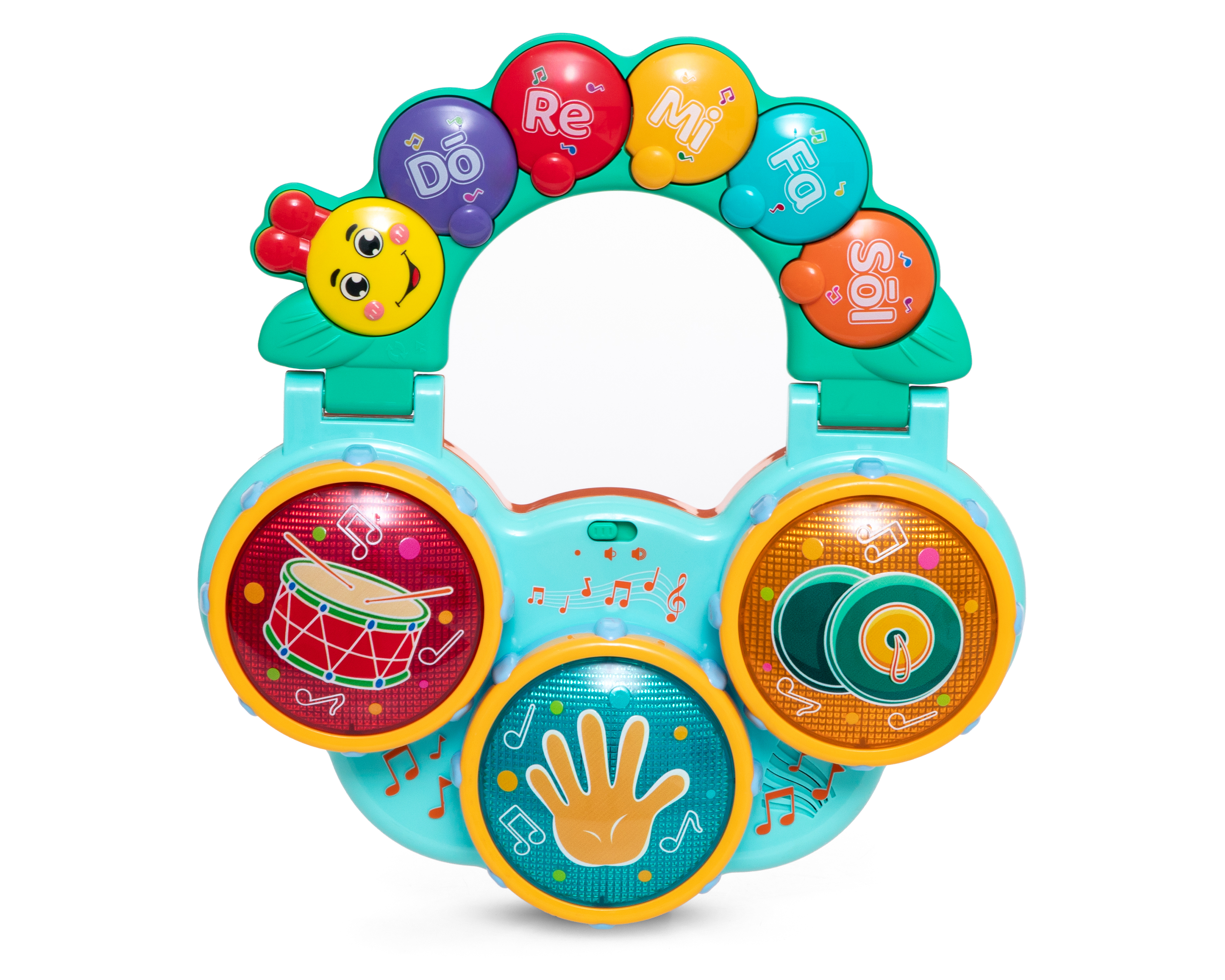 Foto 3 pulgar | Foto 2 | Juguete Interactivo Musical Tamborcito Baby Colors con Luces y Sonido