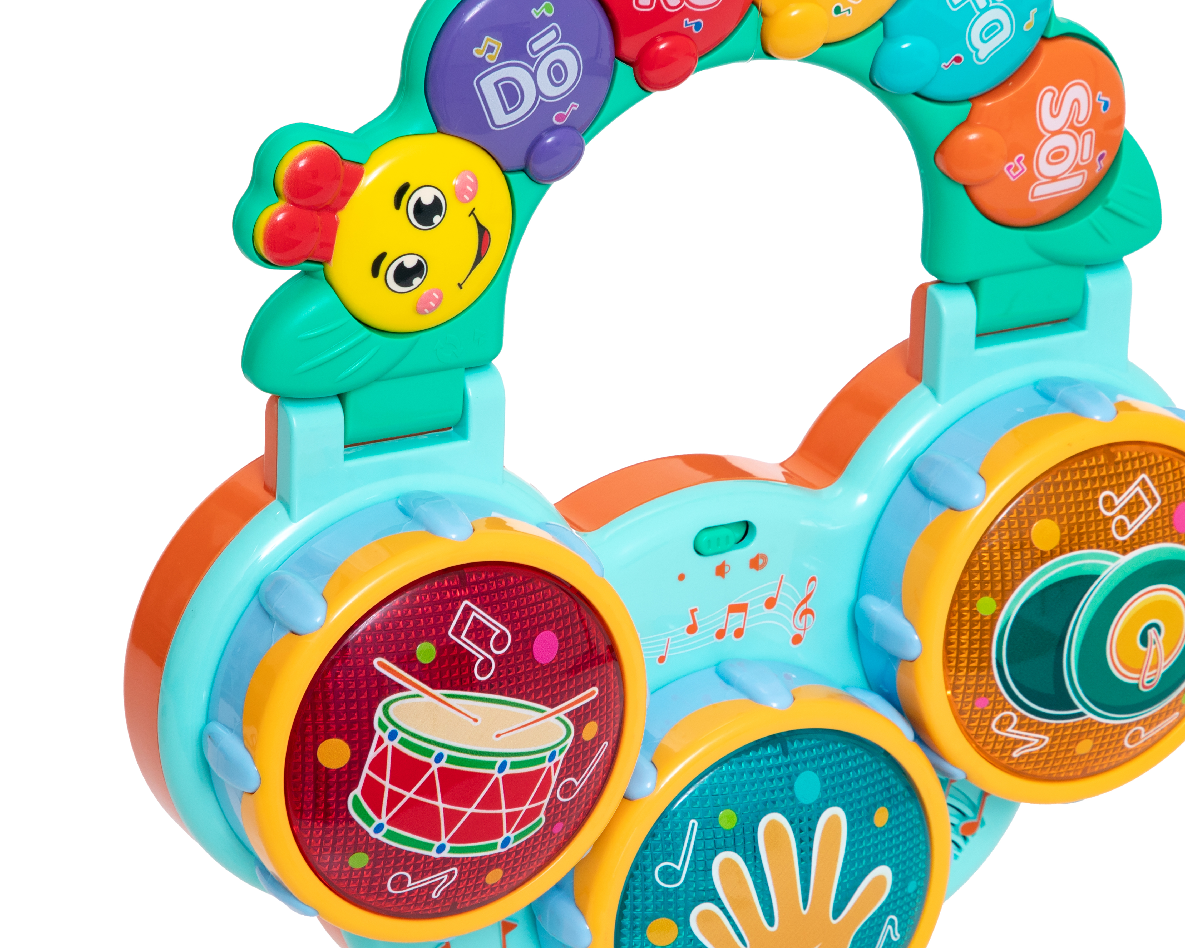 Foto 4 pulgar | Foto 3 | Juguete Interactivo Musical Tamborcito Baby Colors con Luces y Sonido