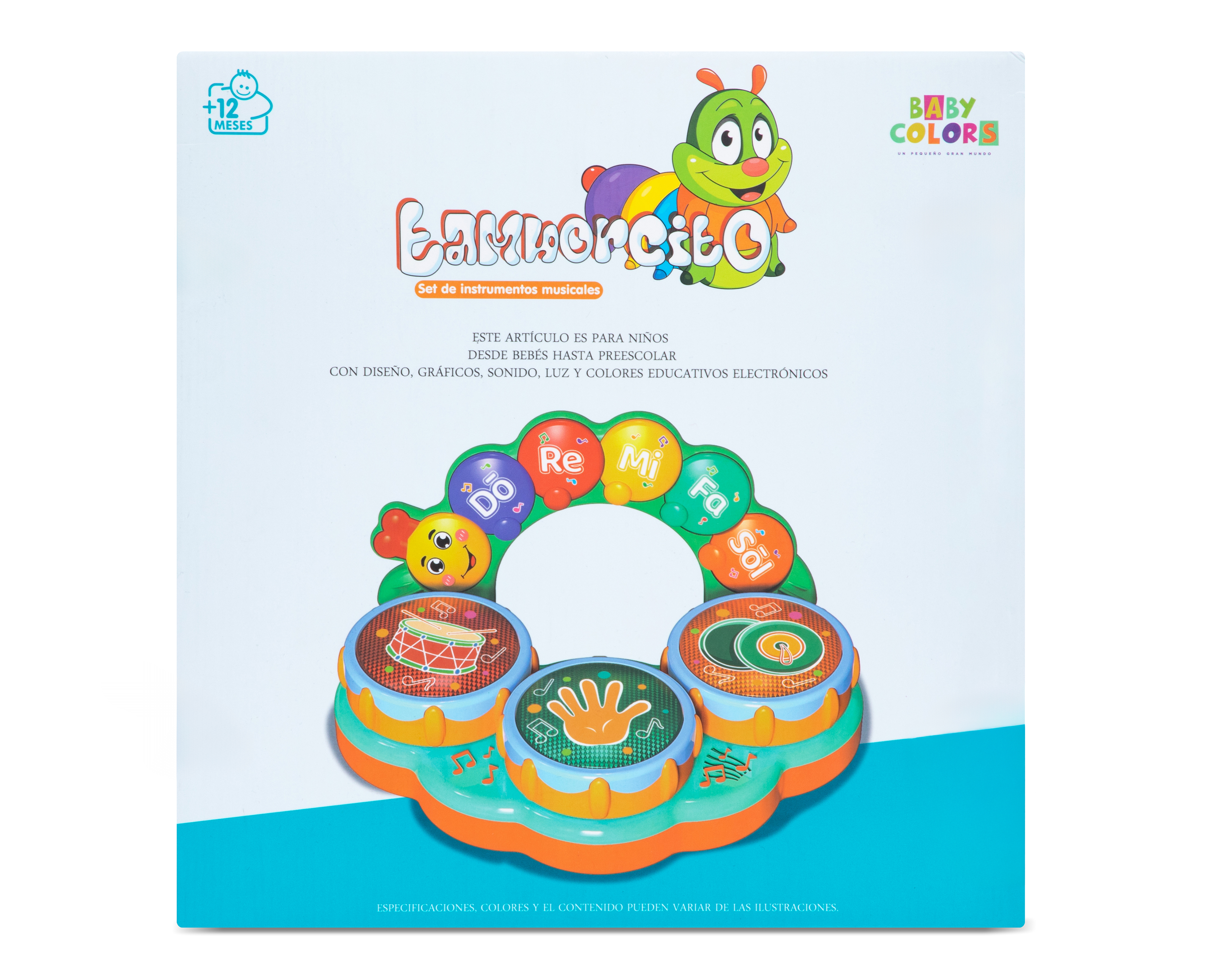 Foto 5 | Foto 5 | Juguete Interactivo Musical Tamborcito Baby Colors con Luces y Sonido