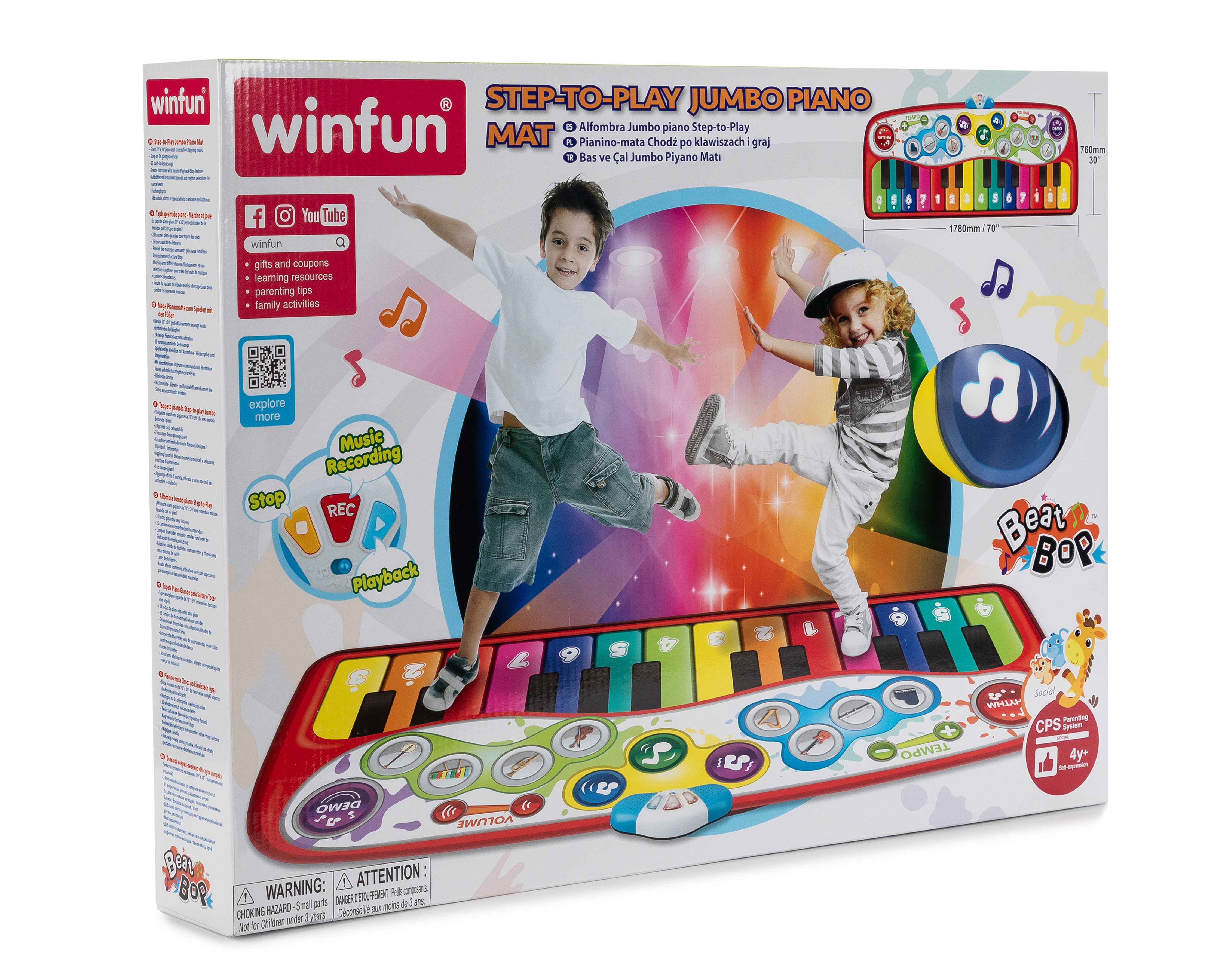 Foto 7 pulgar | Foto 6 | Tapete de Piano Gigante Step-to-Play Winfun