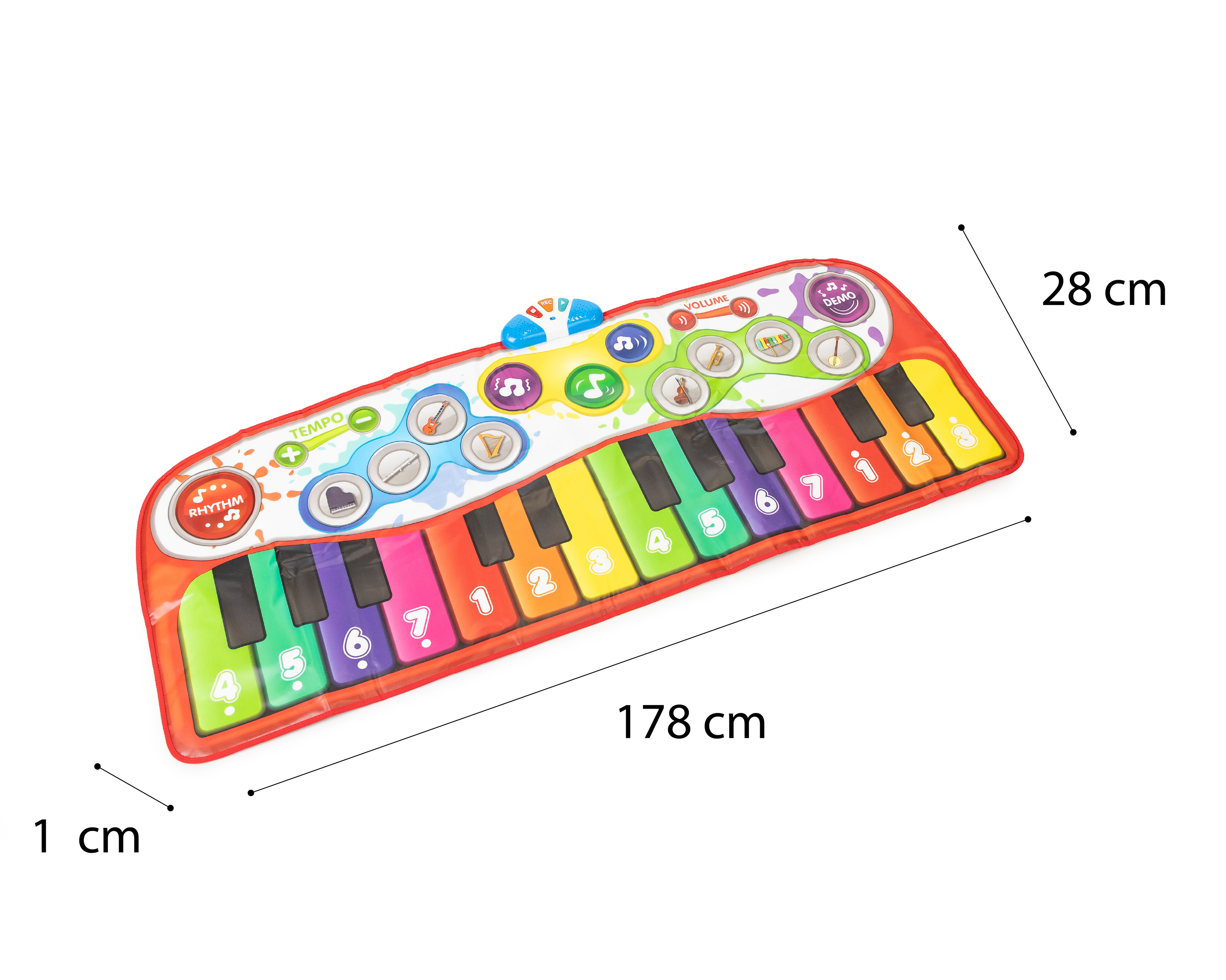 Foto 8 | Foto 8 | Tapete de Piano Gigante Step-to-Play Winfun