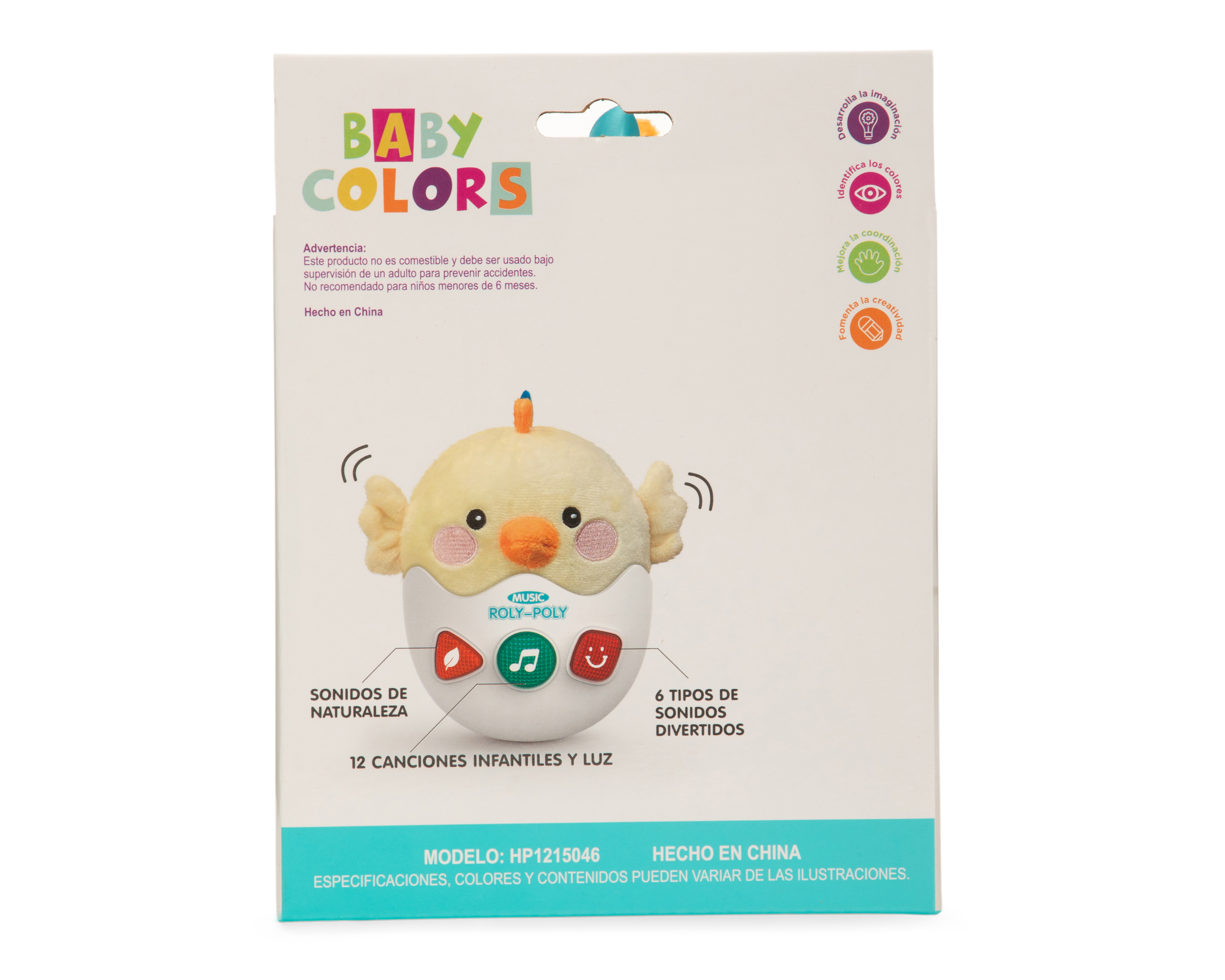 Foto 6 pulgar | Foto 5 | Pollo de Peluche Roly-Poly Baby Colors