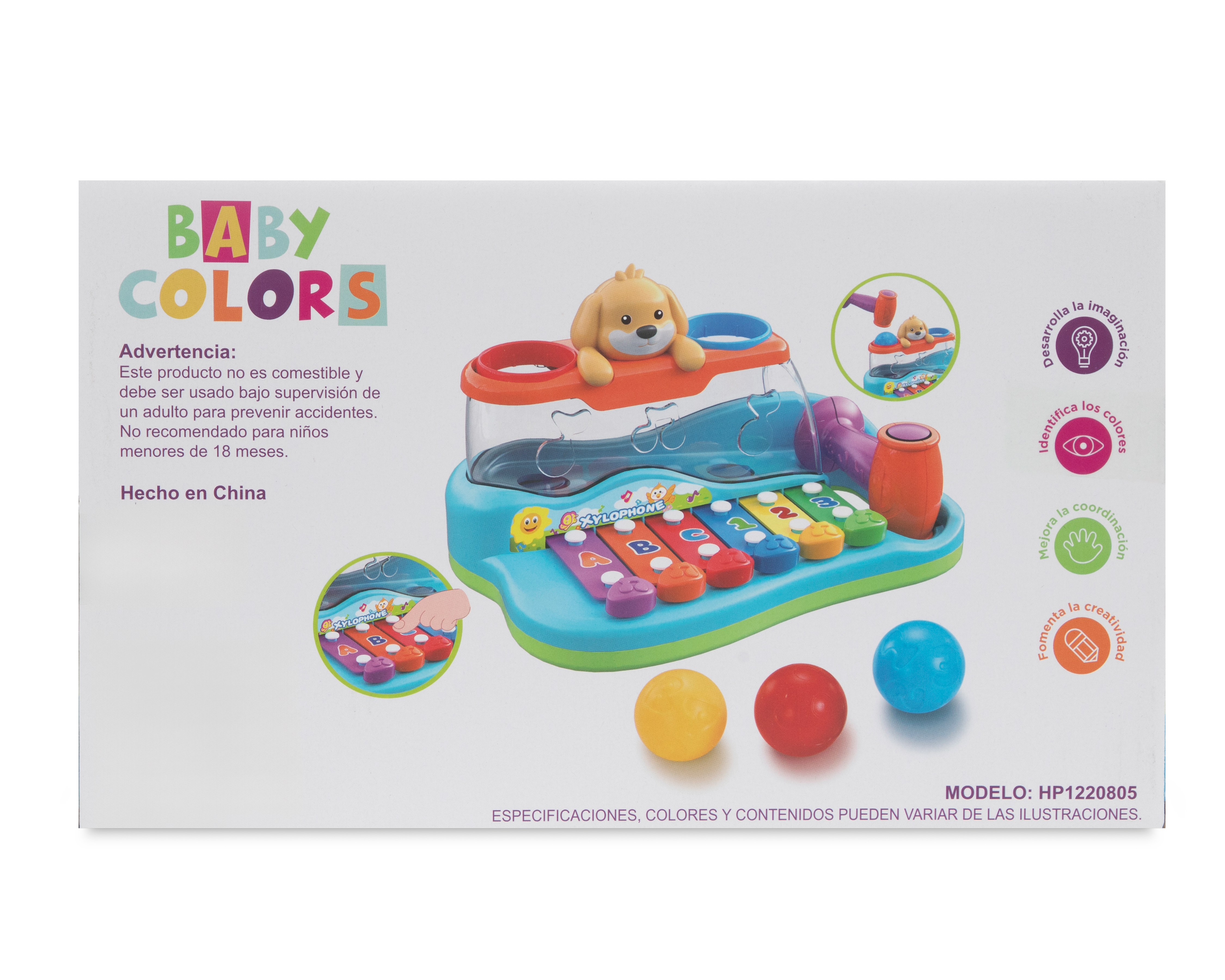 Foto 5 | Foto 5 | Xilófono Pelota con Martillo Baby Colors