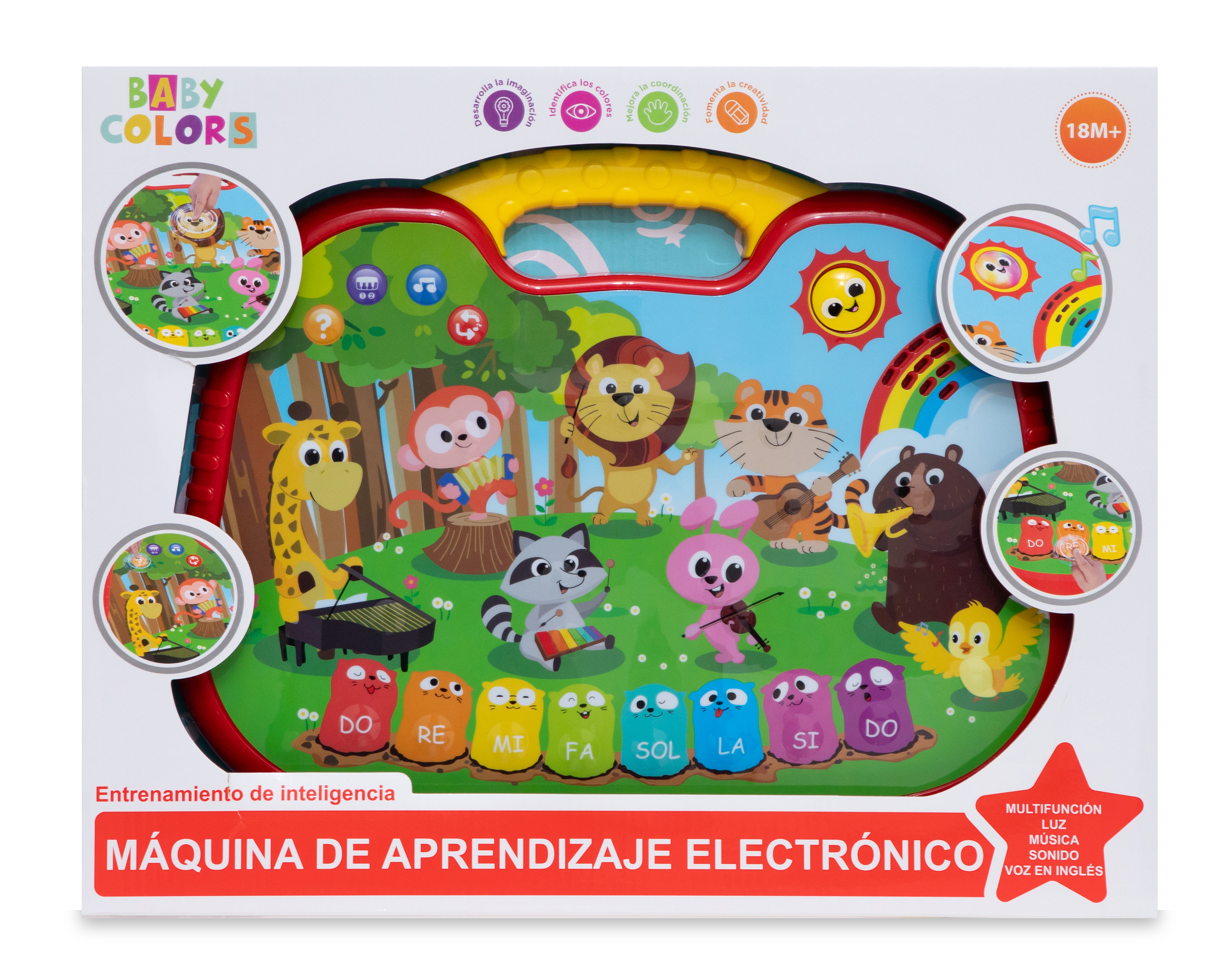 Foto 5 pulgar | Foto 4 | Piano Interactivo Baby Colors con Luces y Sonido