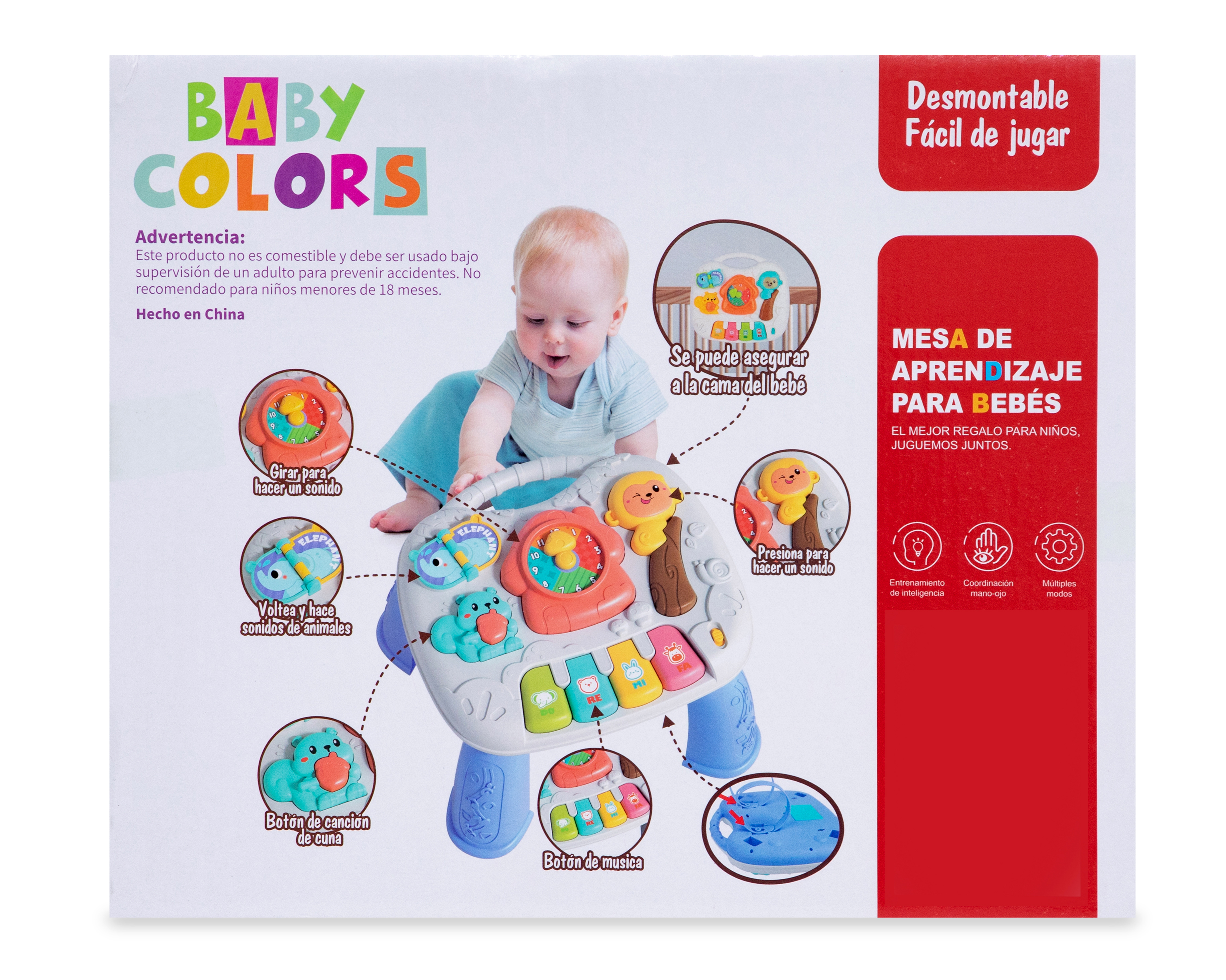 Foto 6 pulgar | Foto 5 | Mesa Interactiva Baby Colors con Sonido