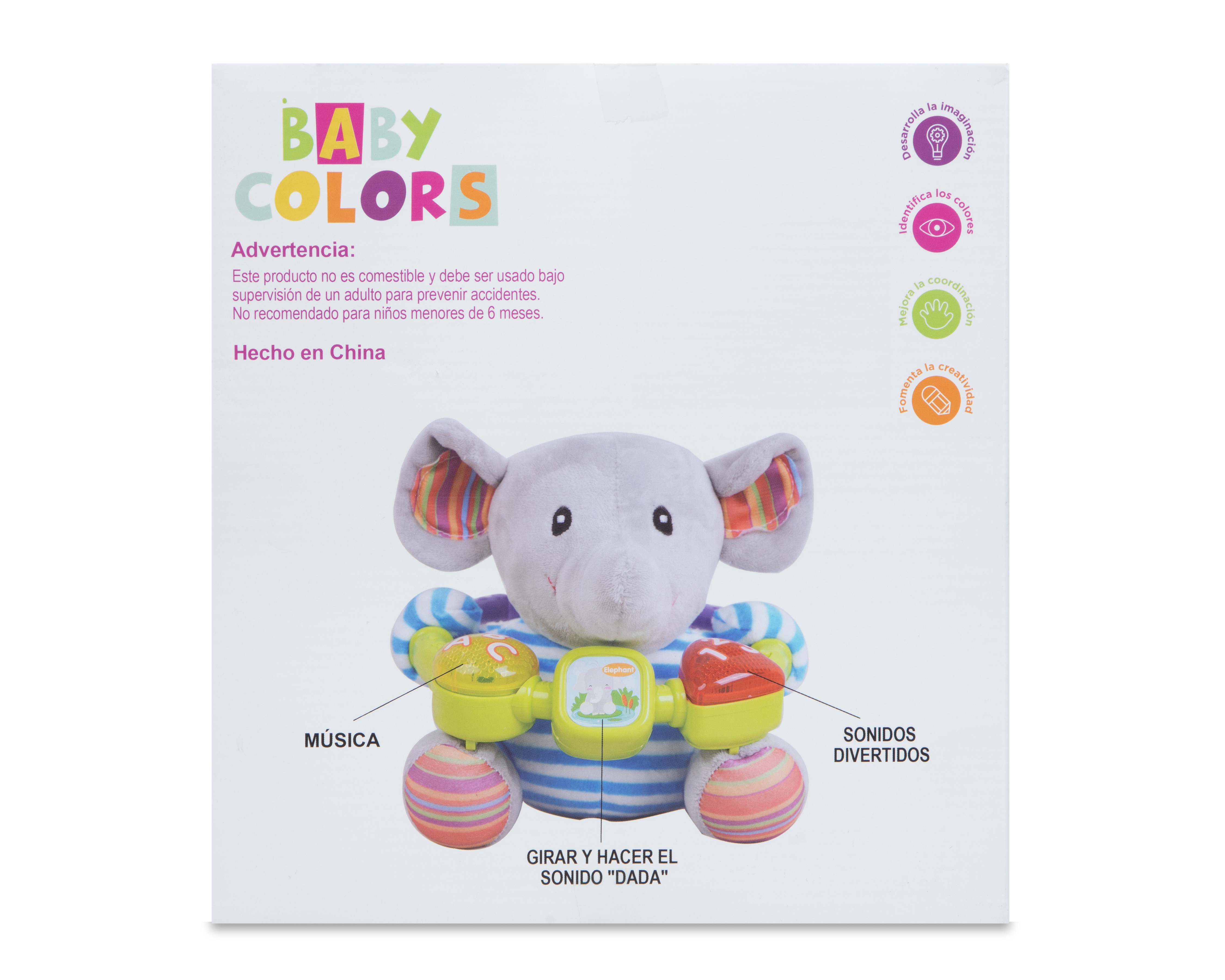Foto 5 | Foto 5 | Elefante de Peluche Musical Baby Colors