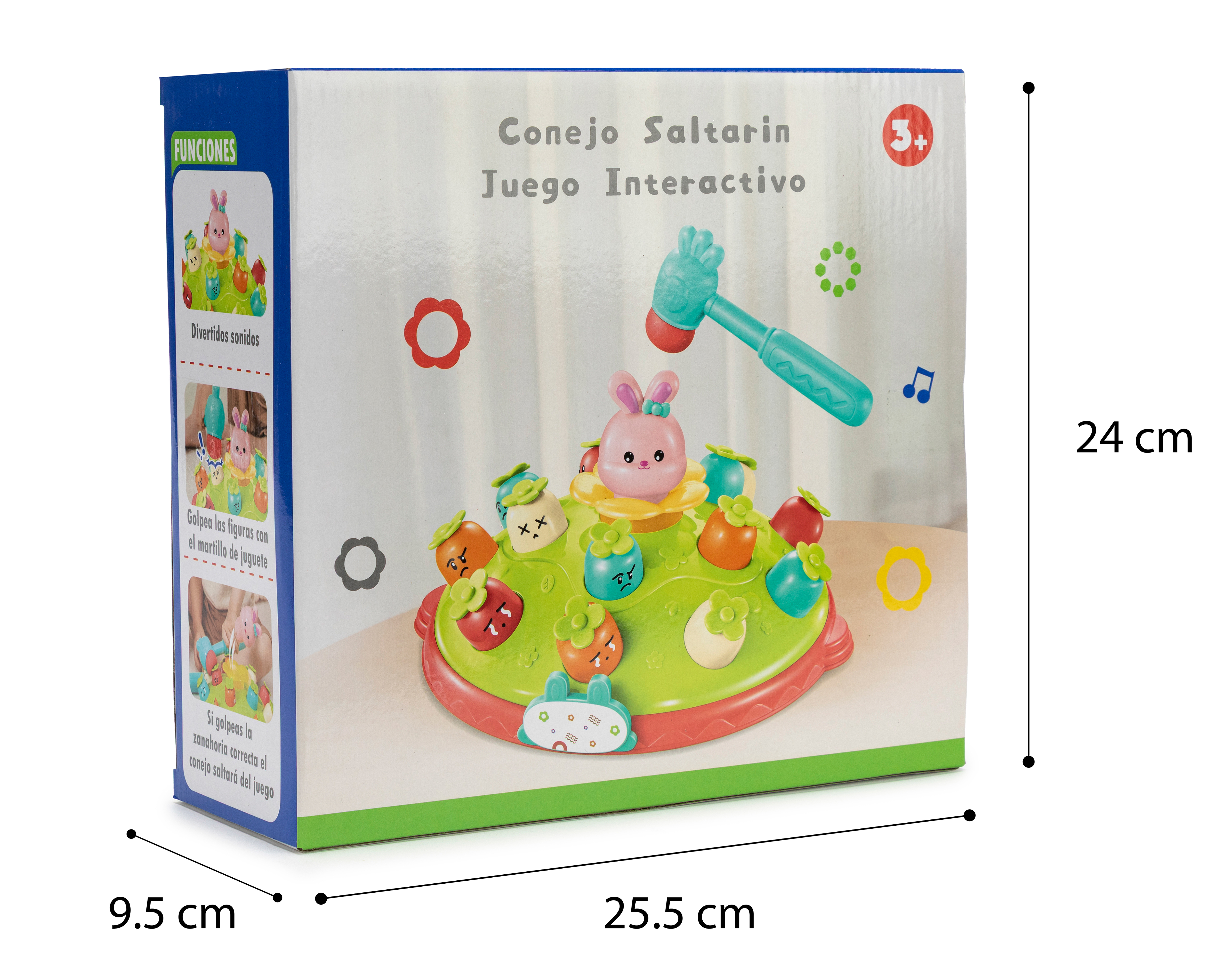 Foto 7 pulgar | Foto 6 | Juguete Interactivo Conejo Saltarín Baby Colors con Sonido