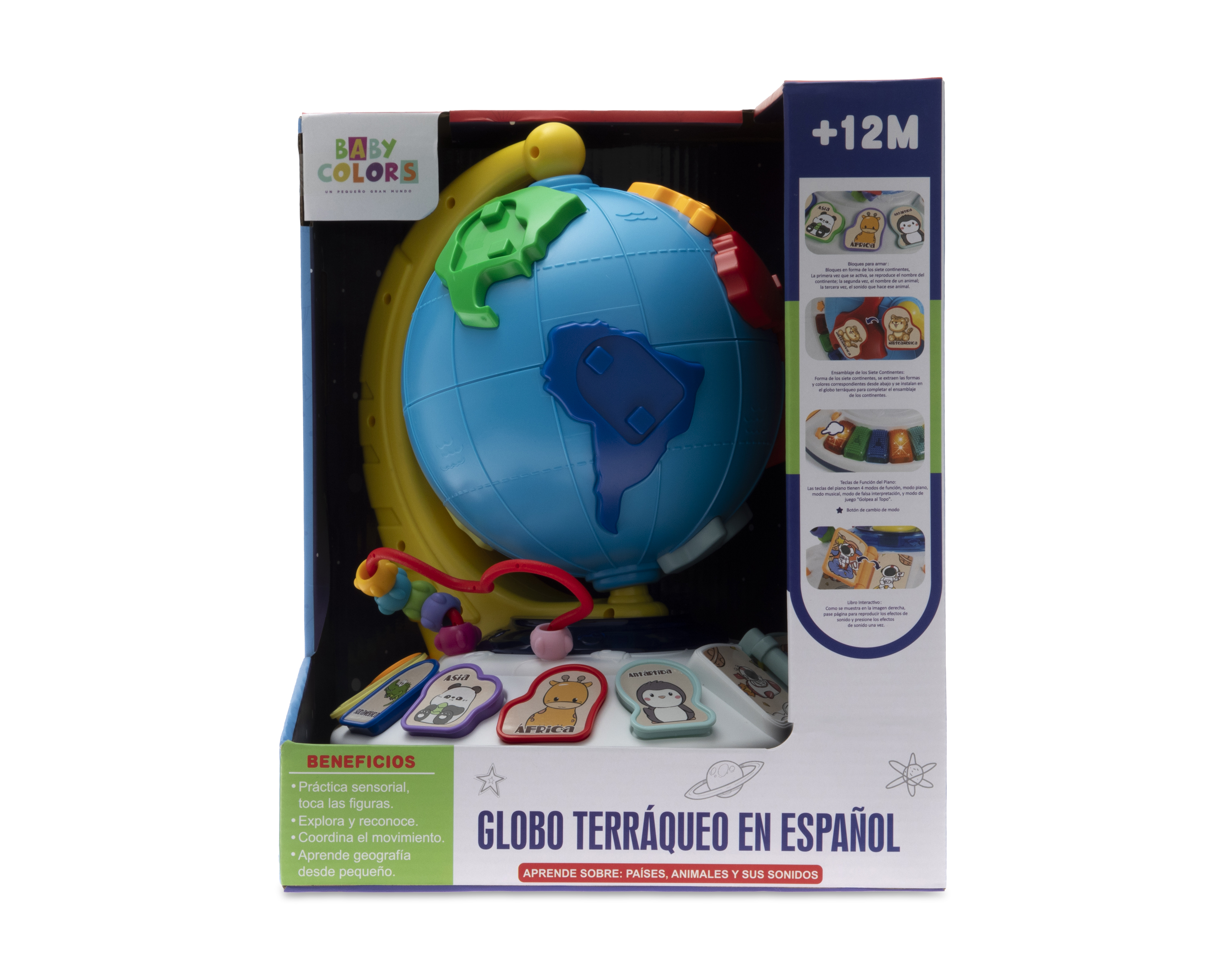 Foto 5 pulgar | Foto 4 | Globo Terráqueo Baby Colors con Luces y Sonido