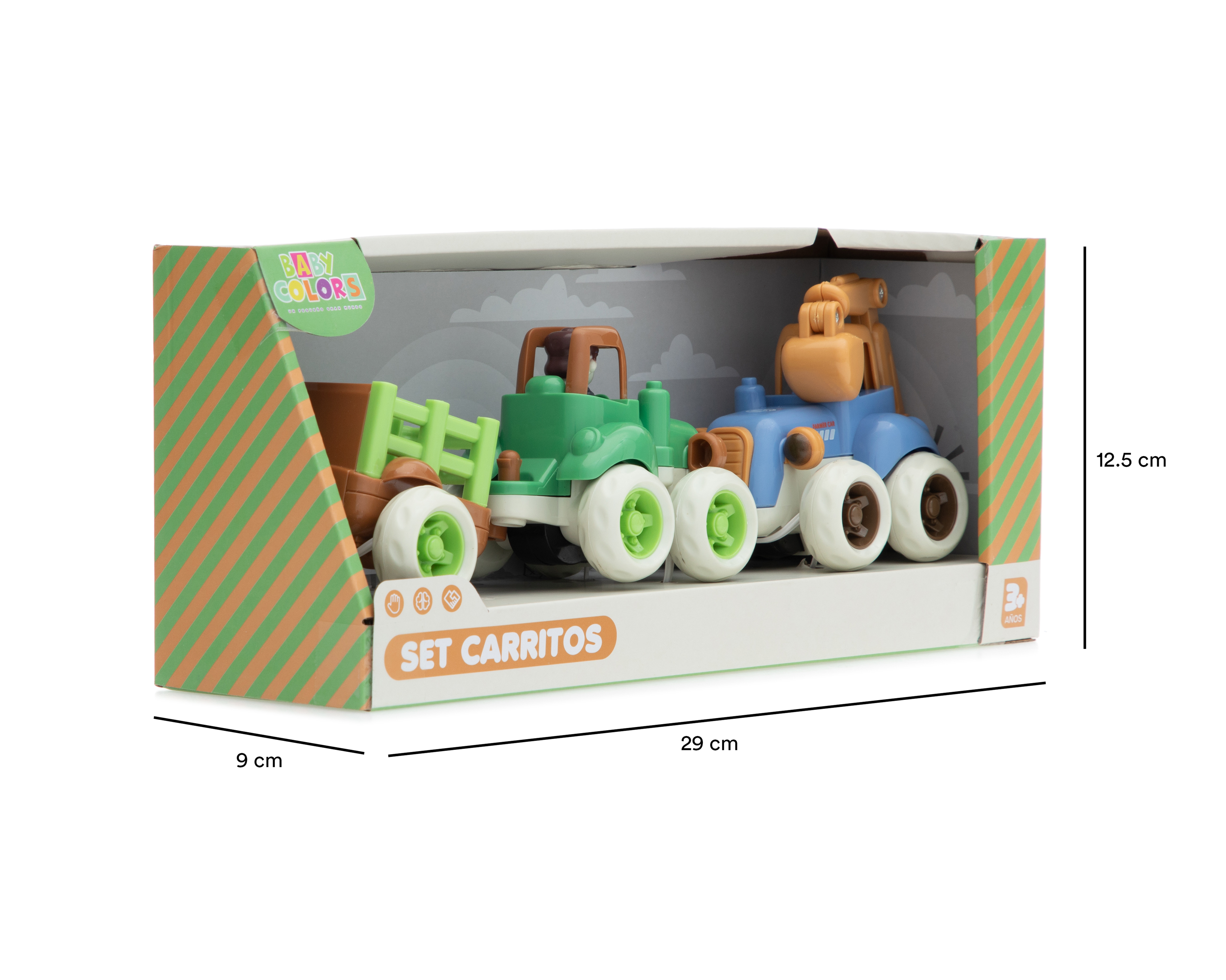 Foto 7 pulgar | Foto 6 | Carritos Baby Colors 2 Piezas