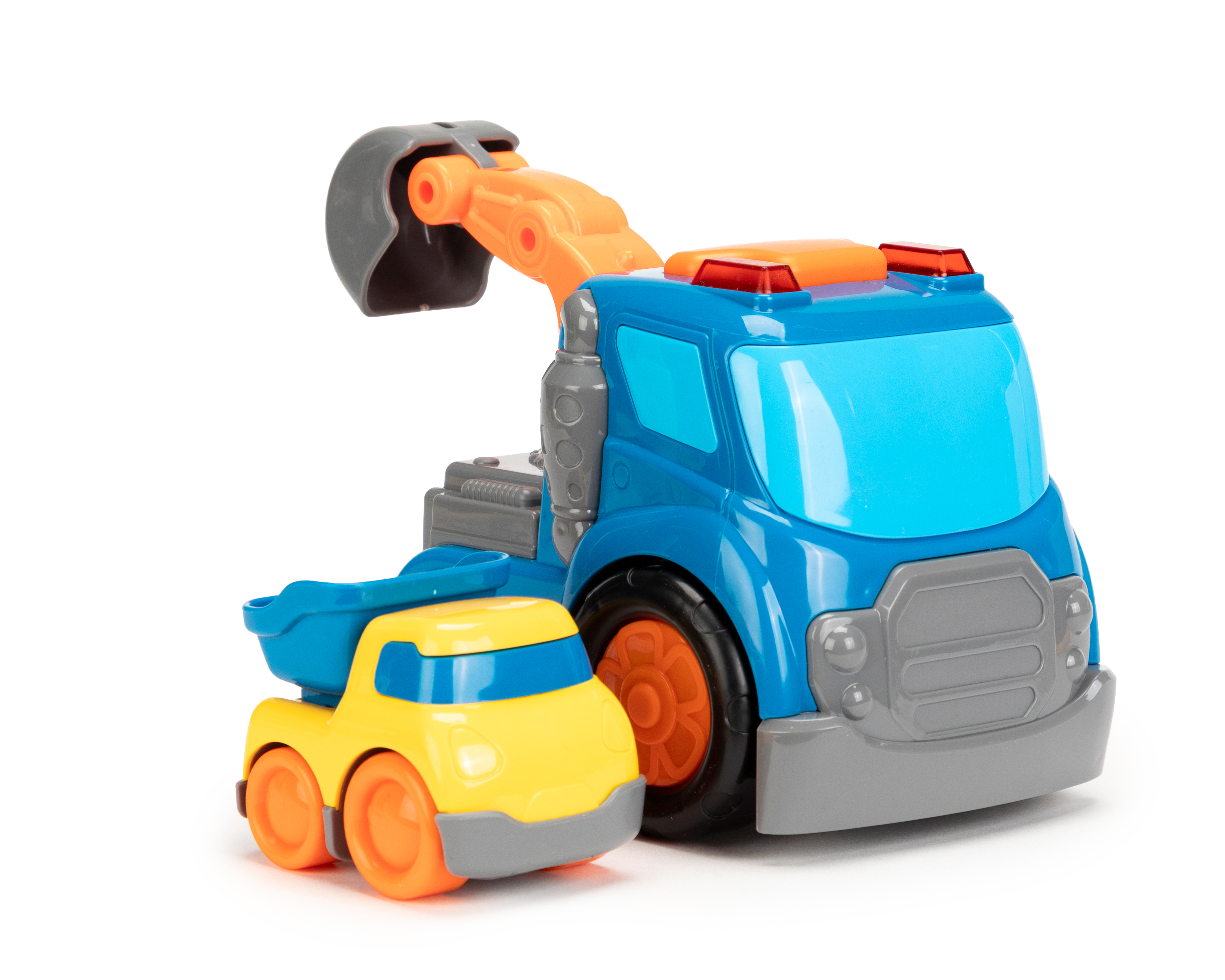 Grúa y Vehículo de Juguete Baby Colors con Luz y Sonido