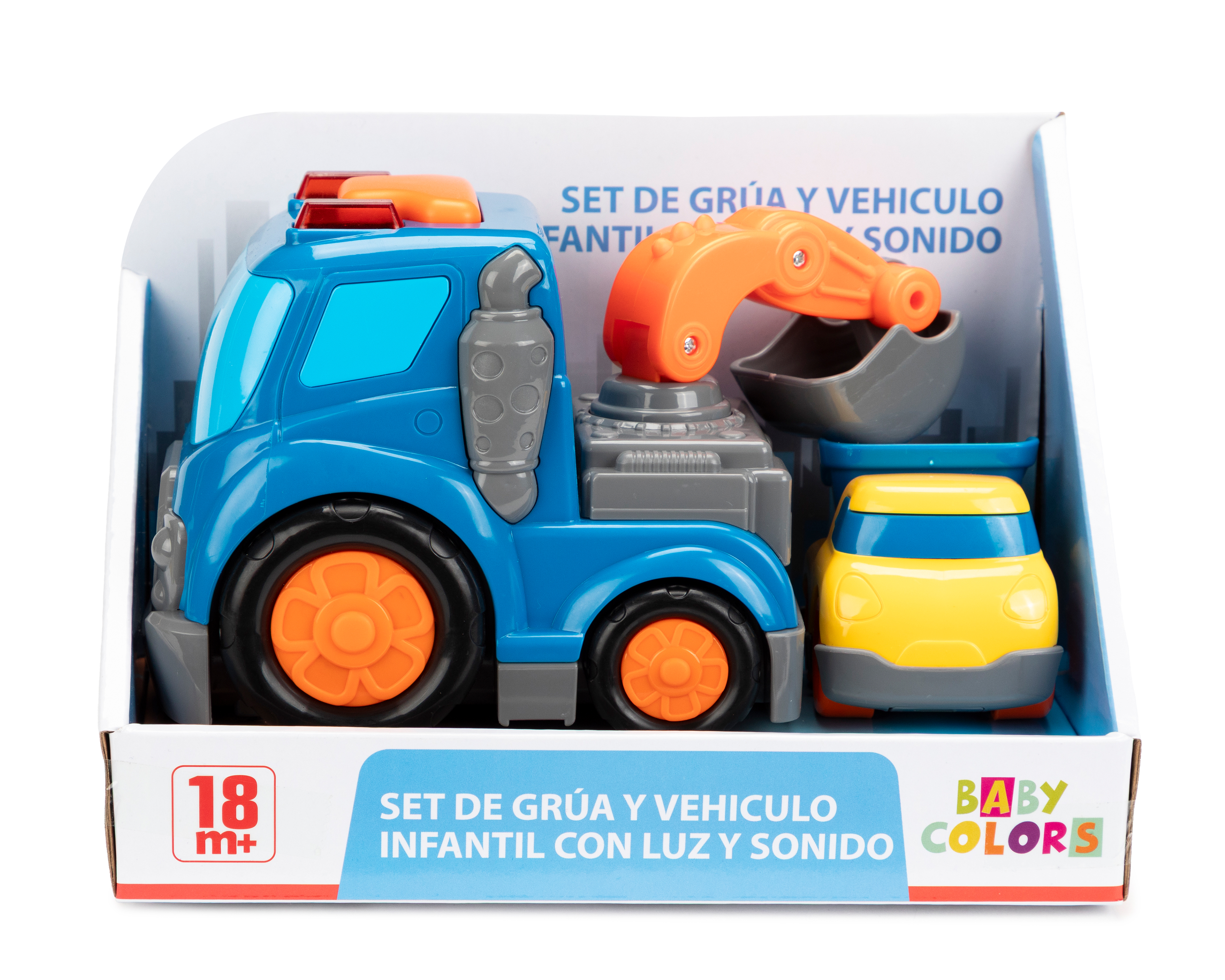 Foto 4 | Foto 4 | Grúa y Vehículo de Juguete Baby Colors con Luz y Sonido