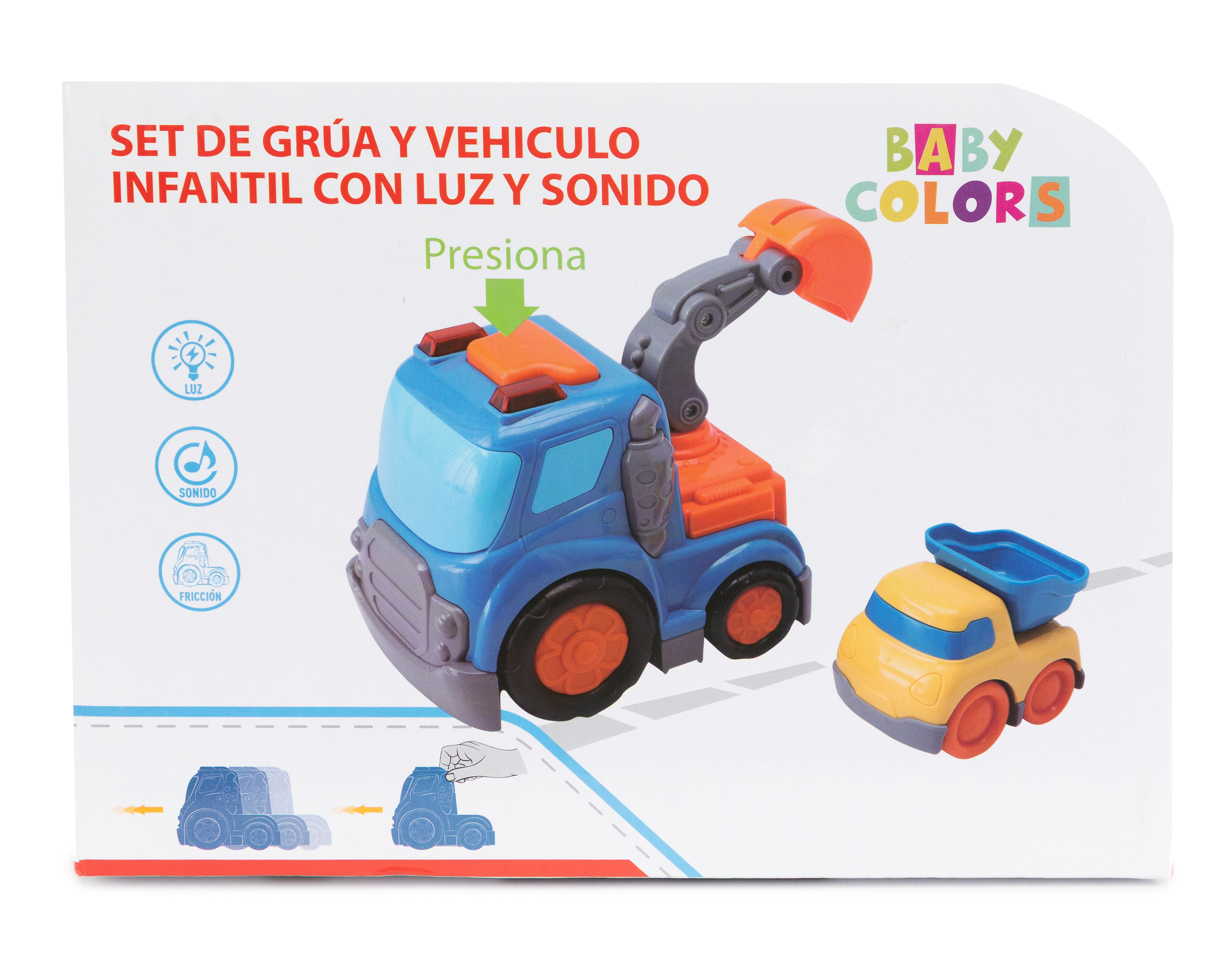 Foto 5 | Foto 5 | Grúa y Vehículo de Juguete Baby Colors con Luz y Sonido