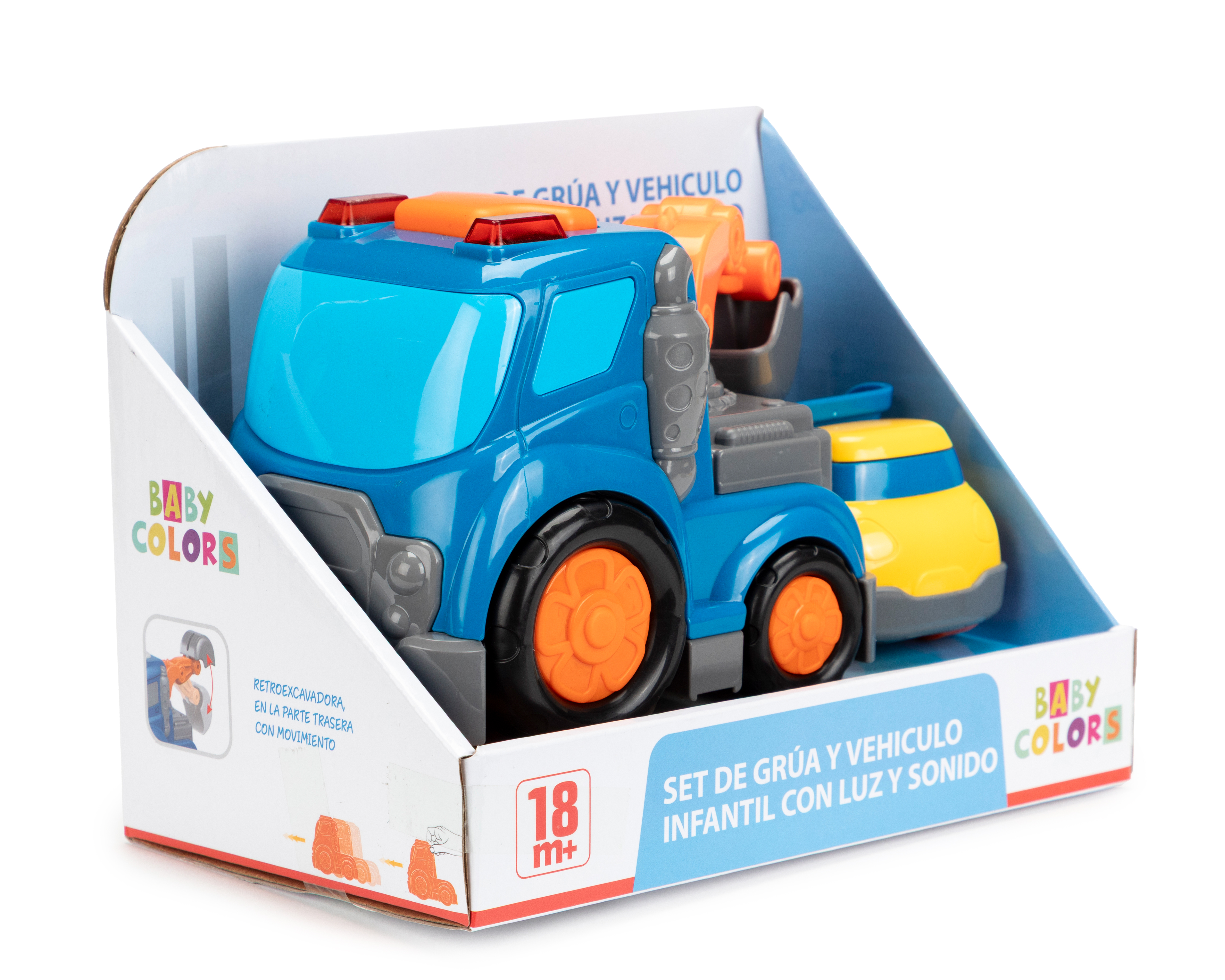 Foto 6 | Foto 6 | Grúa y Vehículo de Juguete Baby Colors con Luz y Sonido